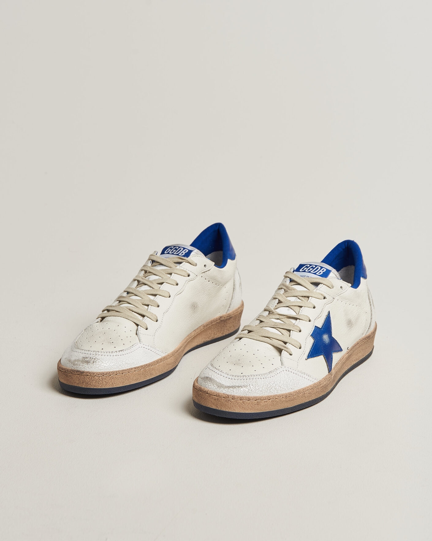 Herr | Sneakers | Golden Goose | Ball Star Sneakers White/Blue