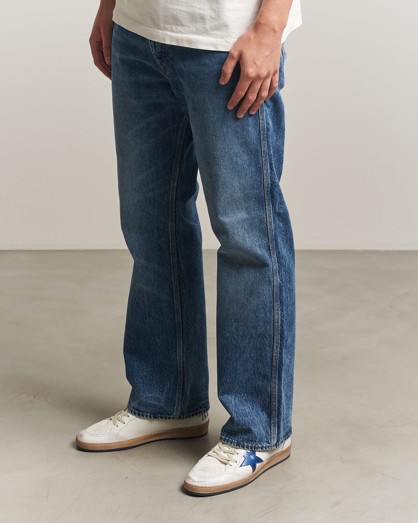 Herr | Sneakers | Golden Goose | Ball Star Sneakers White/Blue