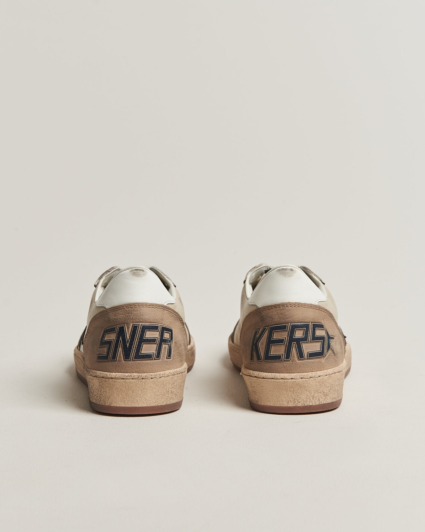 Herr | Sneakers | Golden Goose | Ball Star Sneakers Cream/Grey