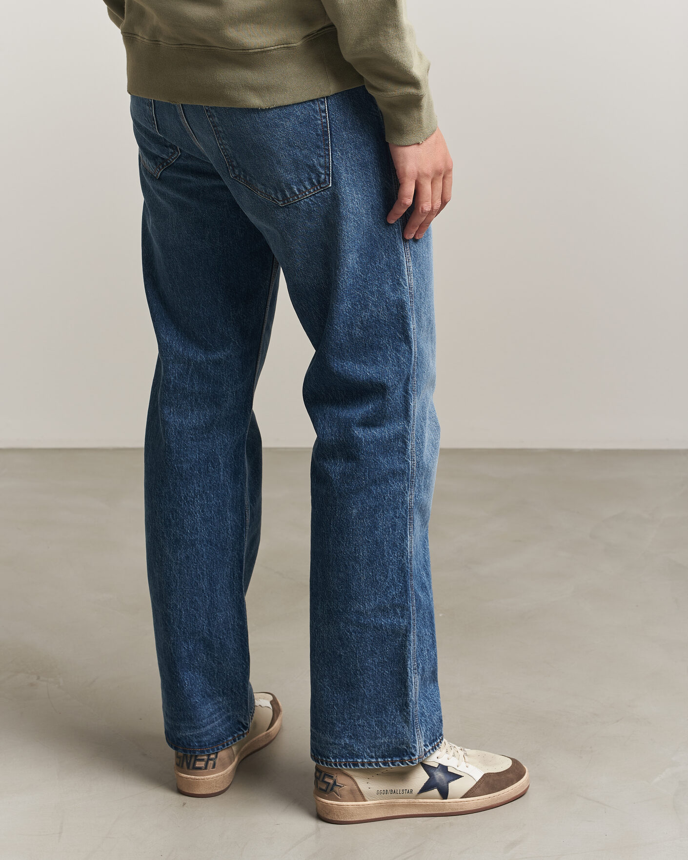 Herr | Sneakers | Golden Goose | Ball Star Sneakers Cream/Grey