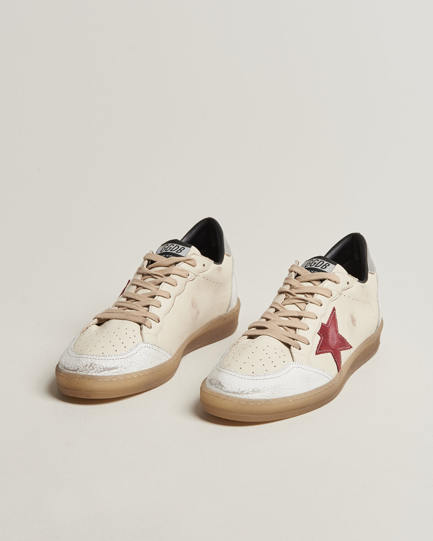 Herr | Sneakers | Golden Goose | Ball Star Sneakers White/Red