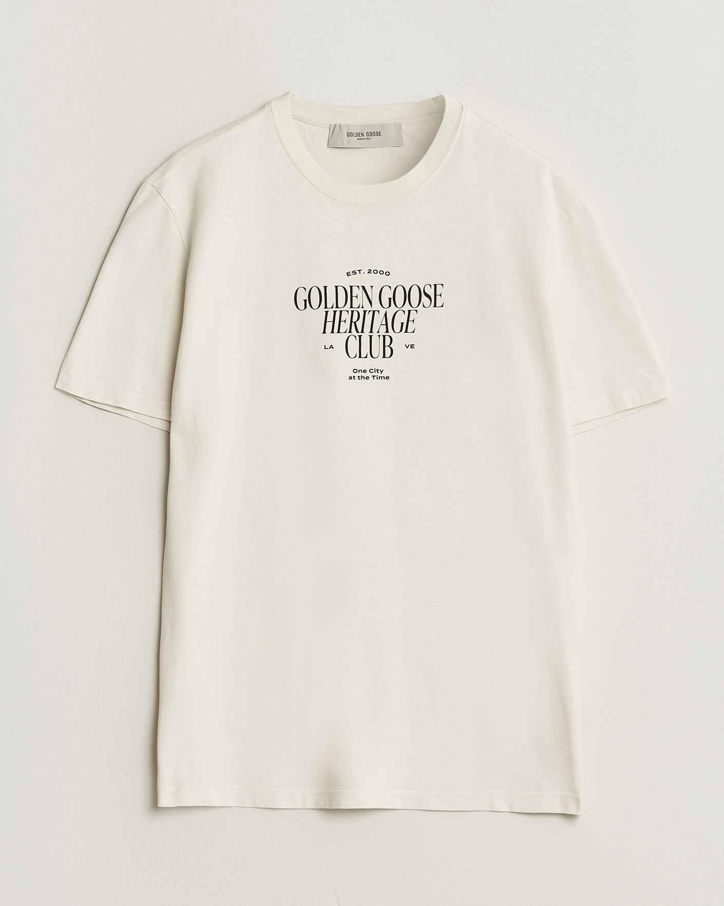 Herr | T-Shirts | Golden Goose | Journey Print T-Shirt Heritage White