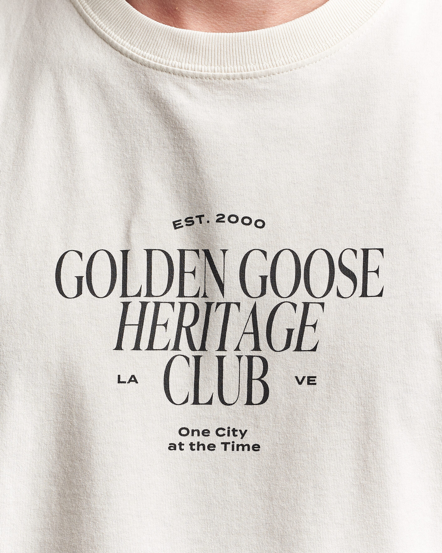 Herr | T-Shirts | Golden Goose | Journey Print T-Shirt Heritage White