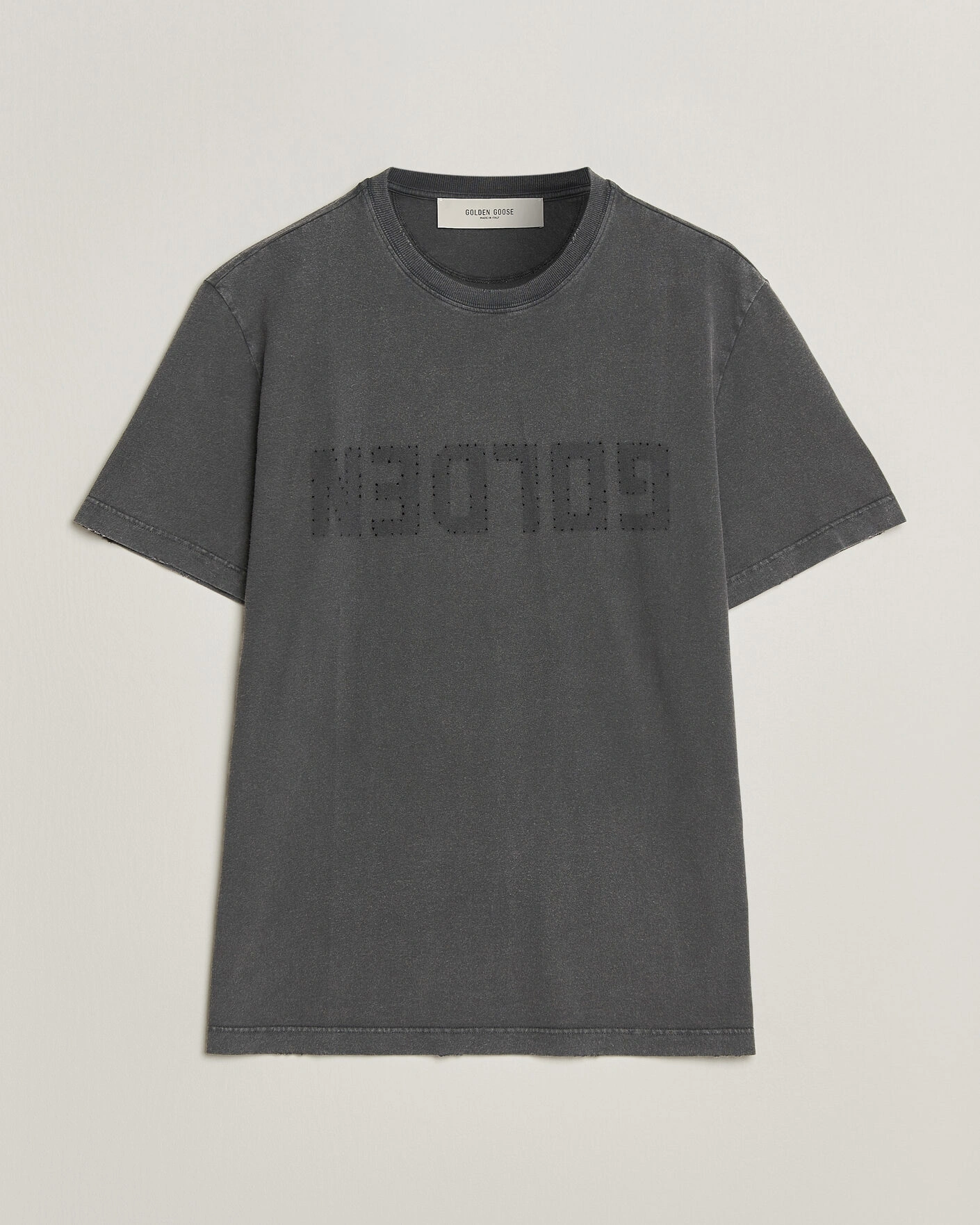 Herr | T-Shirts | Golden Goose | Distressed Cotton T-Shirt Anthracite