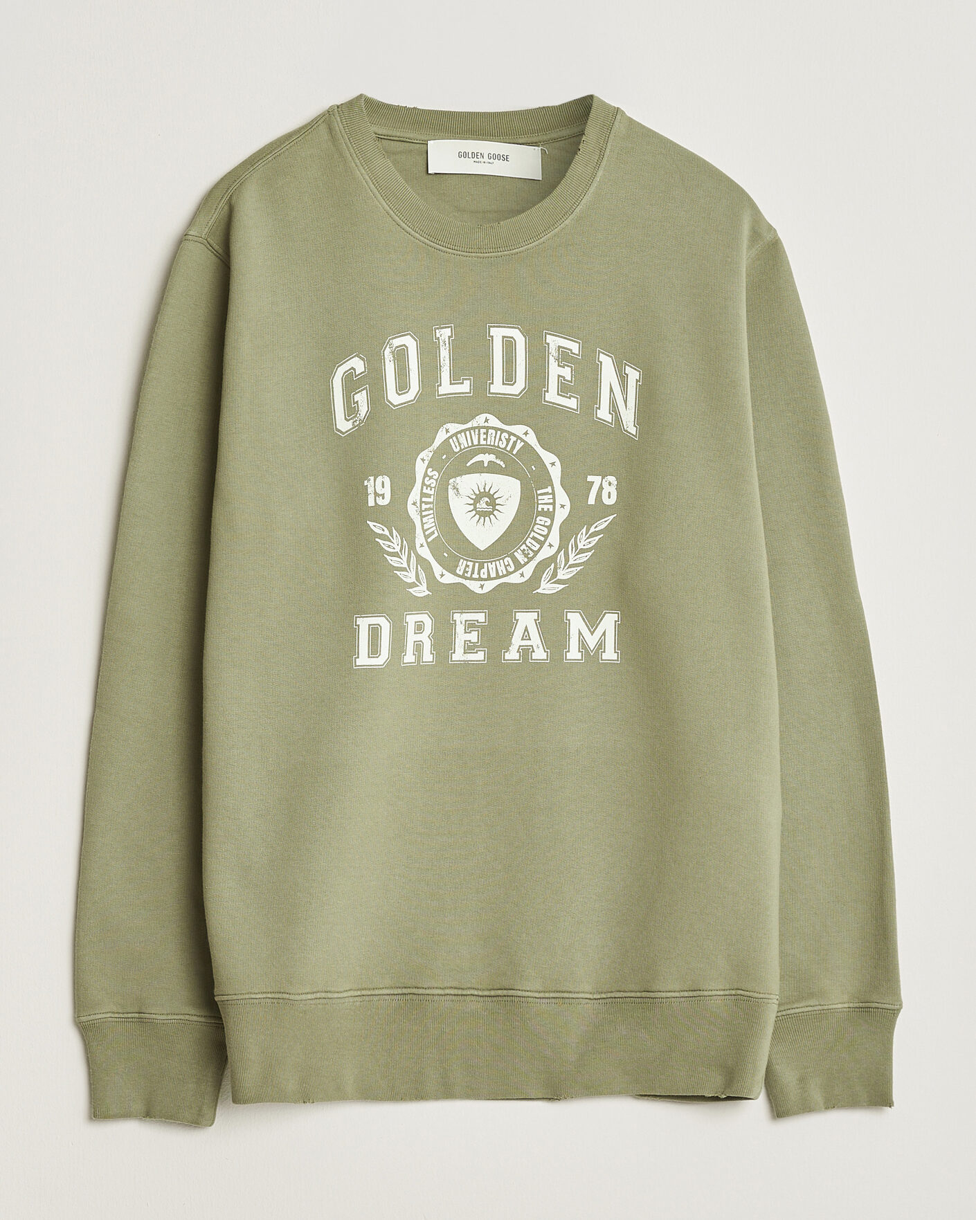 Herr | Tröjor | Golden Goose | Garment Dyed Sweatshirt Vintage Kalamata