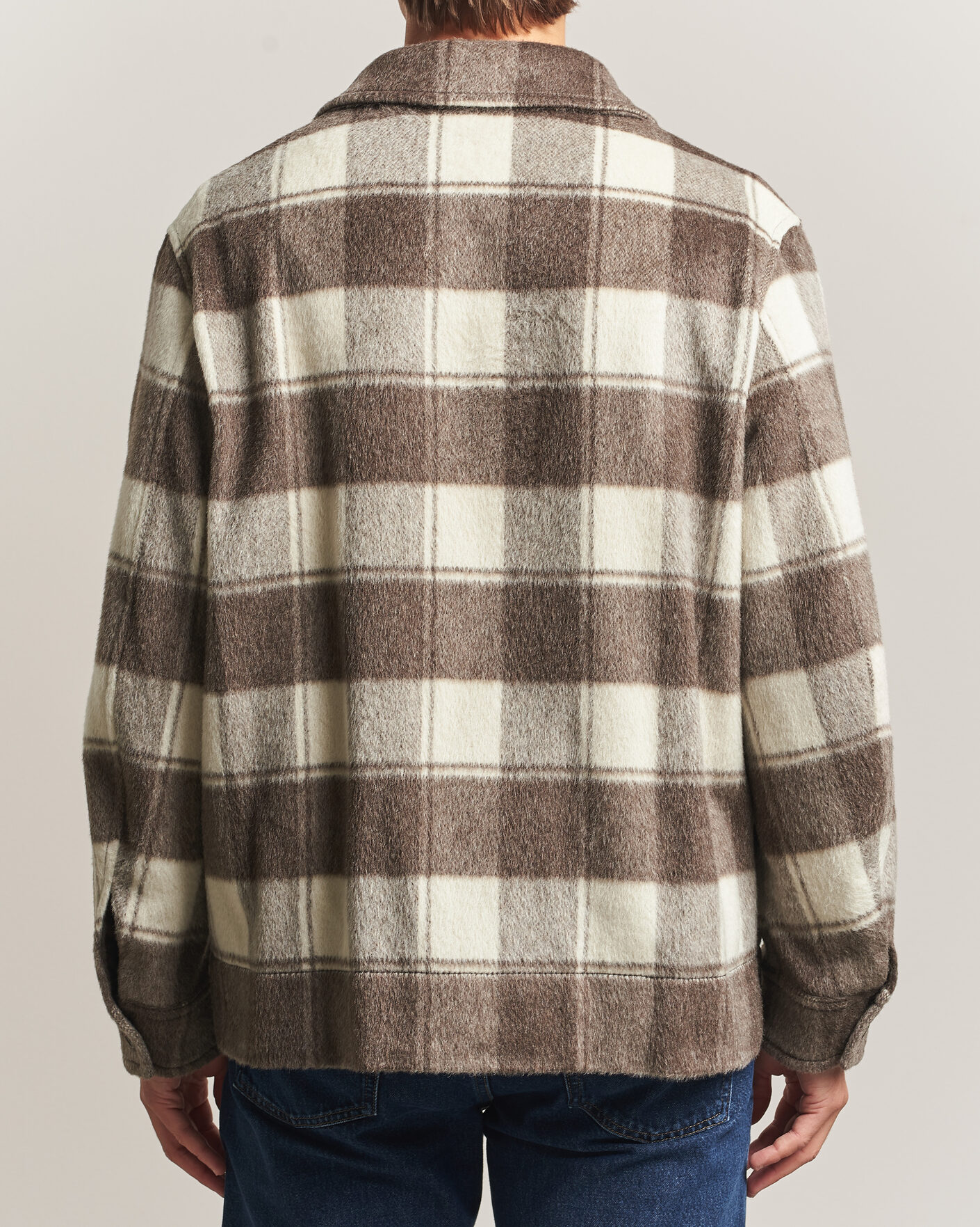 Herr | Jackor | Golden Goose | Wool/Mohair Work Jacket Brown/White