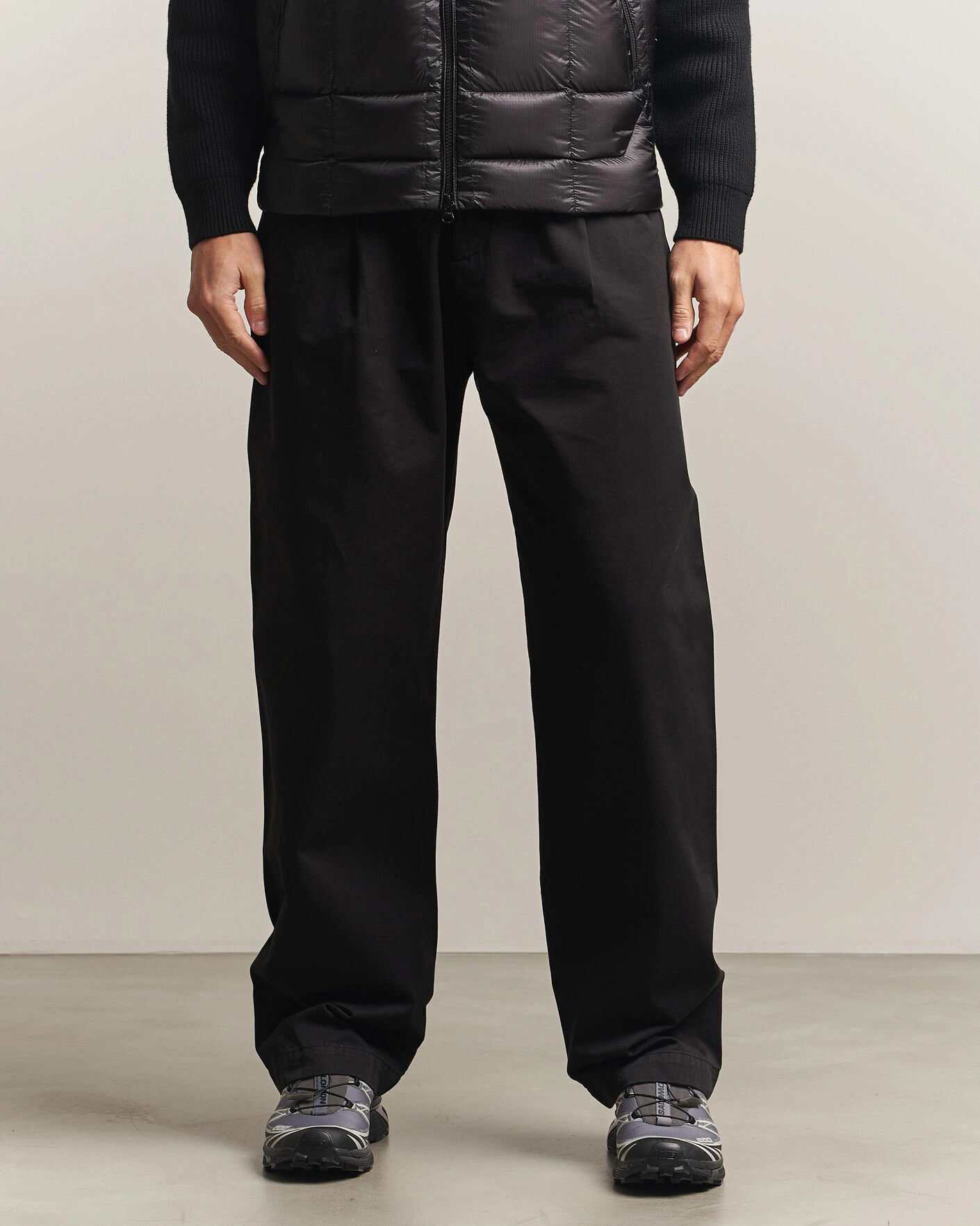 Herr | Byxor | C.P. Company | Cotton Gabardine Pants Black