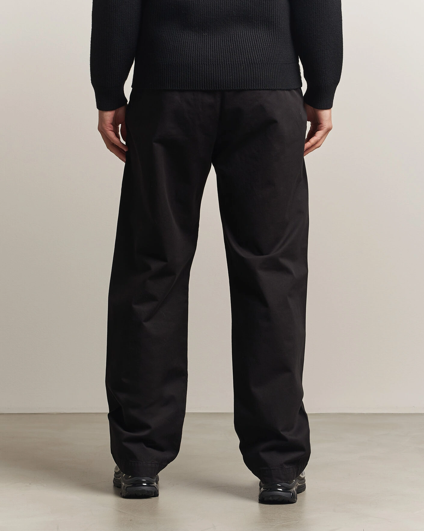 Herr | Byxor | C.P. Company | Cotton Gabardine Pants Black