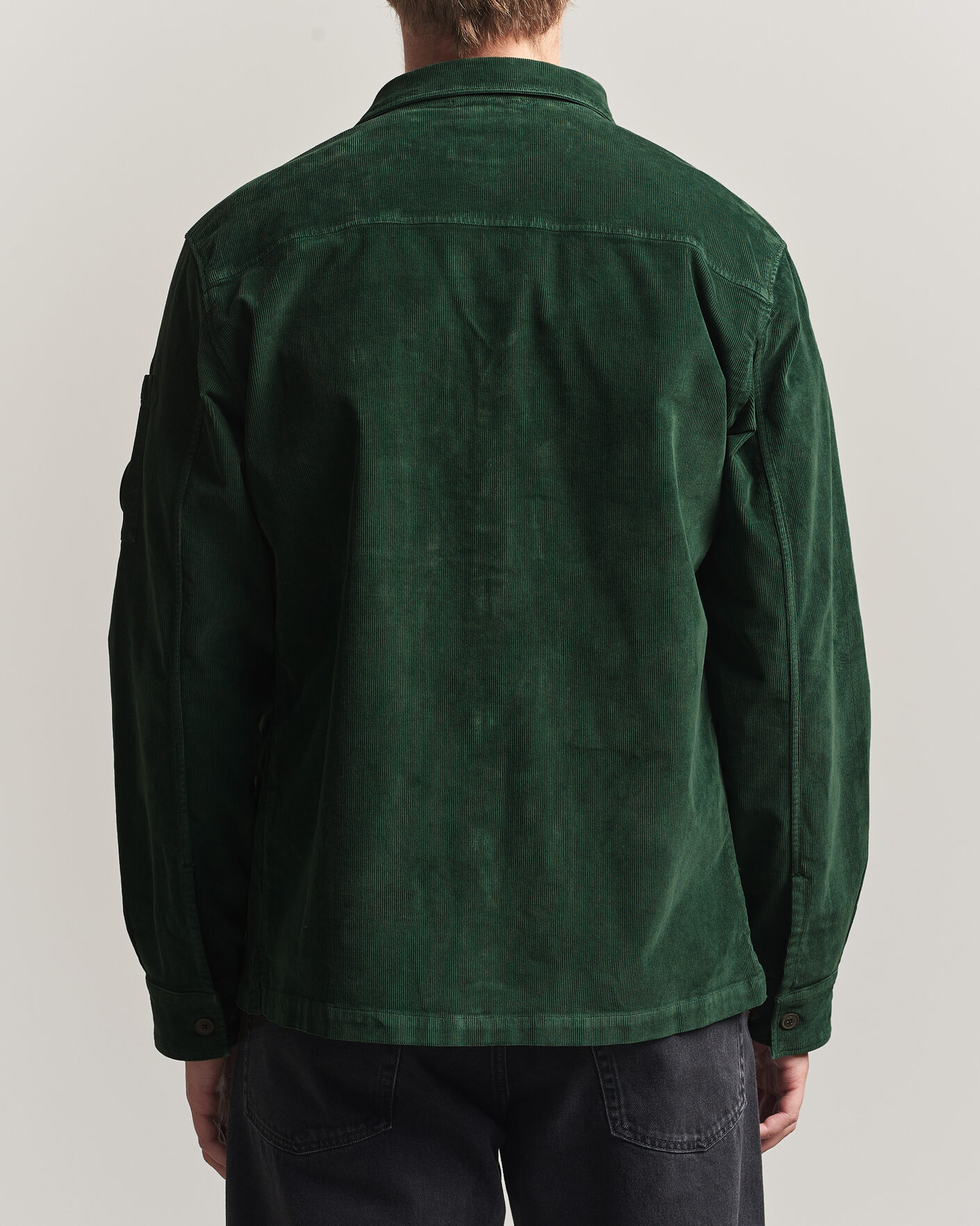 Herr | Skjortor | C.P. Company | Corduroy Lens Overshirt Emerald Green
