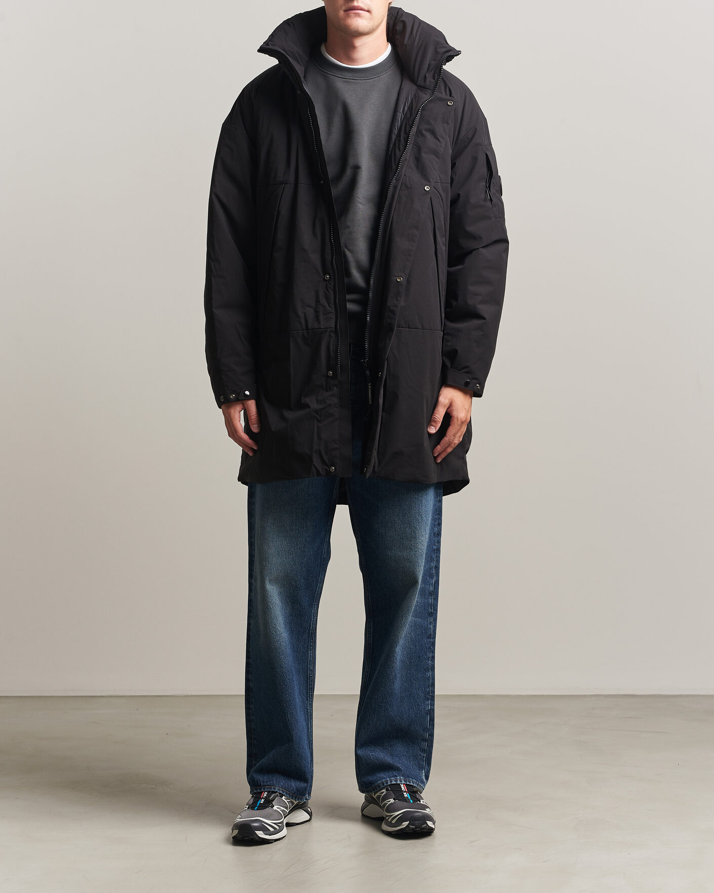 Herr | Jackor | C.P. Company | Pro-Tek Lightweight Padded Parka Black