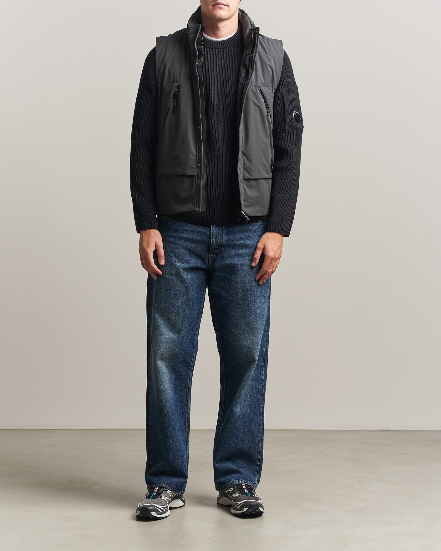 Herr | Västar | C.P. Company | Pro-Tek Lightweight Padded Vest Dark Grey