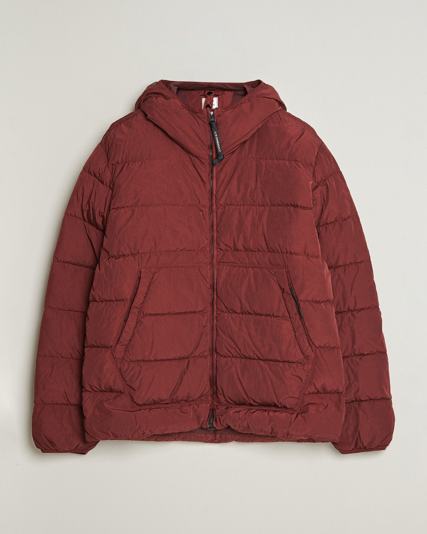 Herr | Jackor | C.P. Company | Chrome-R Goggle Down Jacket Burgundy