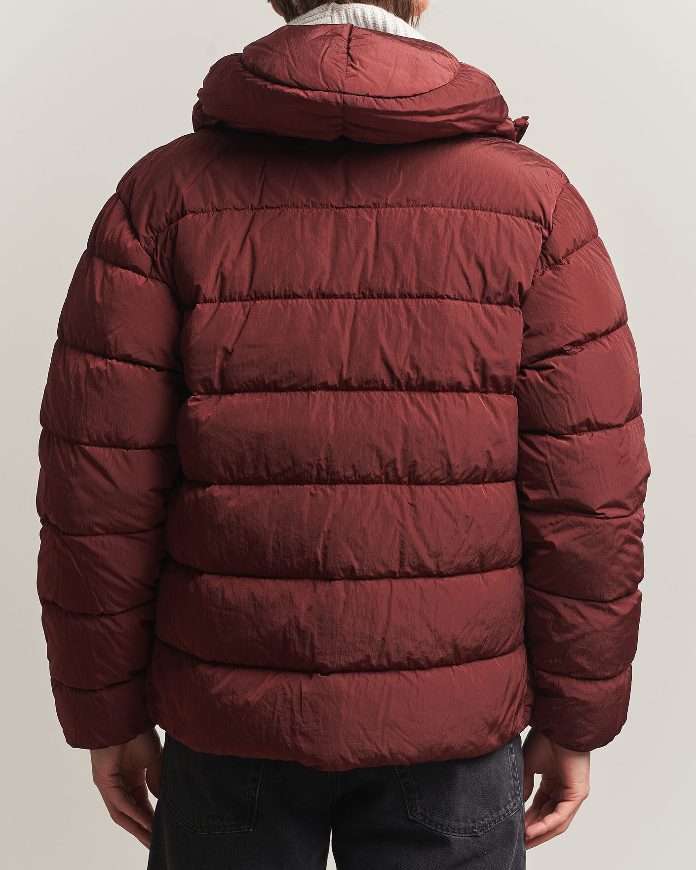 Herr | Jackor | C.P. Company | Chrome-R Goggle Down Jacket Burgundy