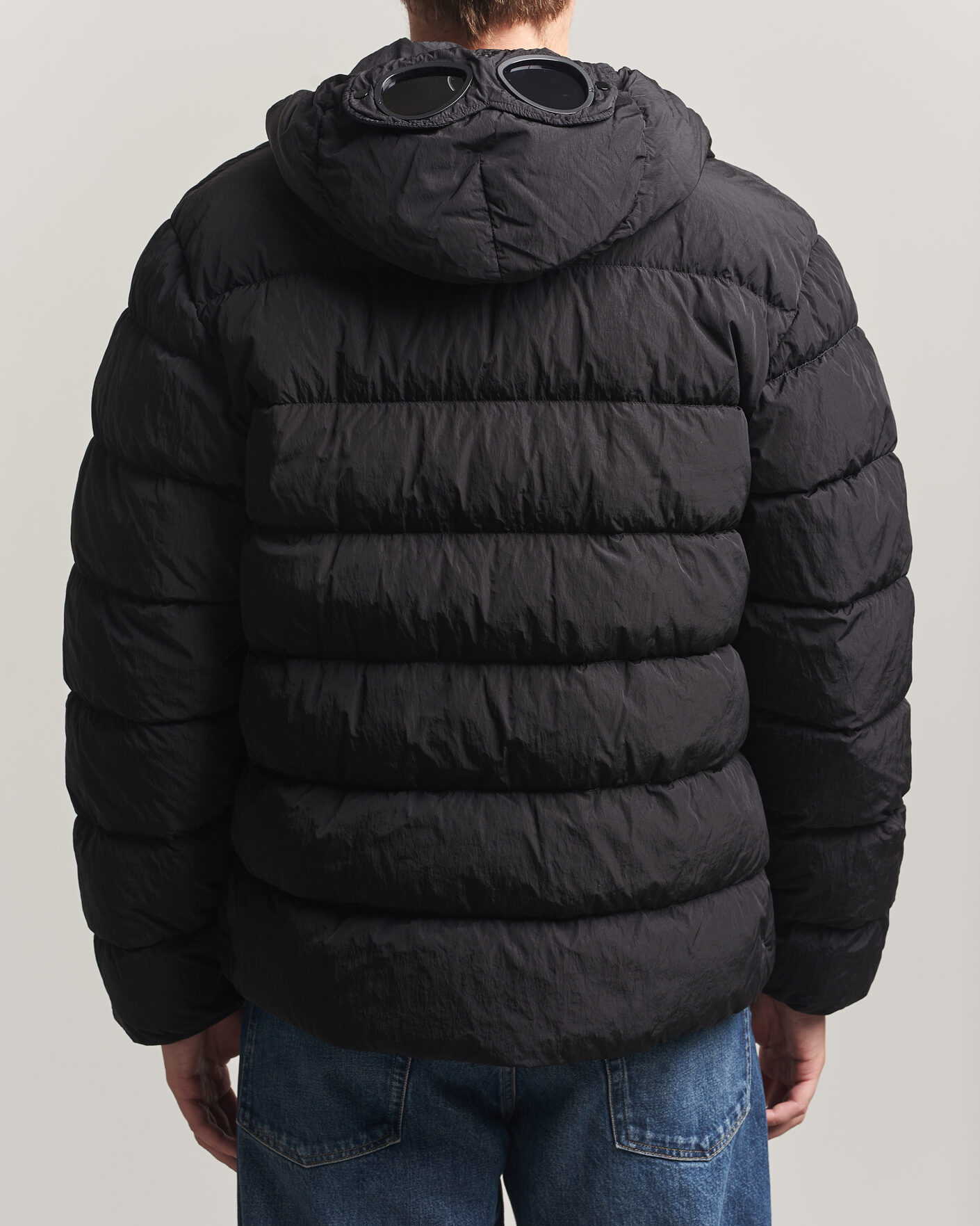 Herr | Jackor | C.P. Company | Chrome-R Goggle Down Jacket Black