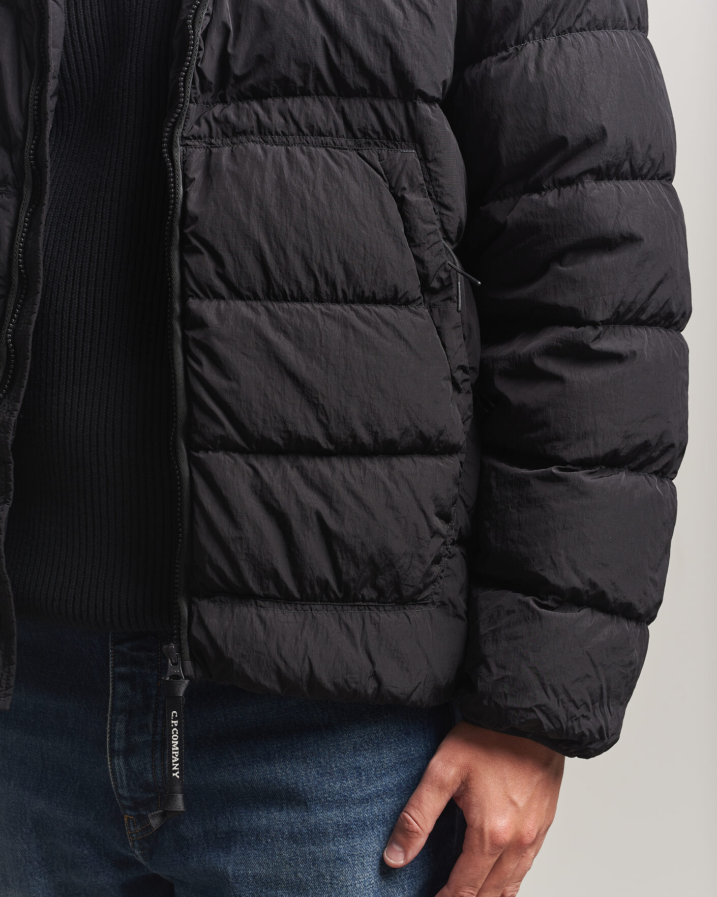 Herr | Jackor | C.P. Company | Chrome-R Goggle Down Jacket Black