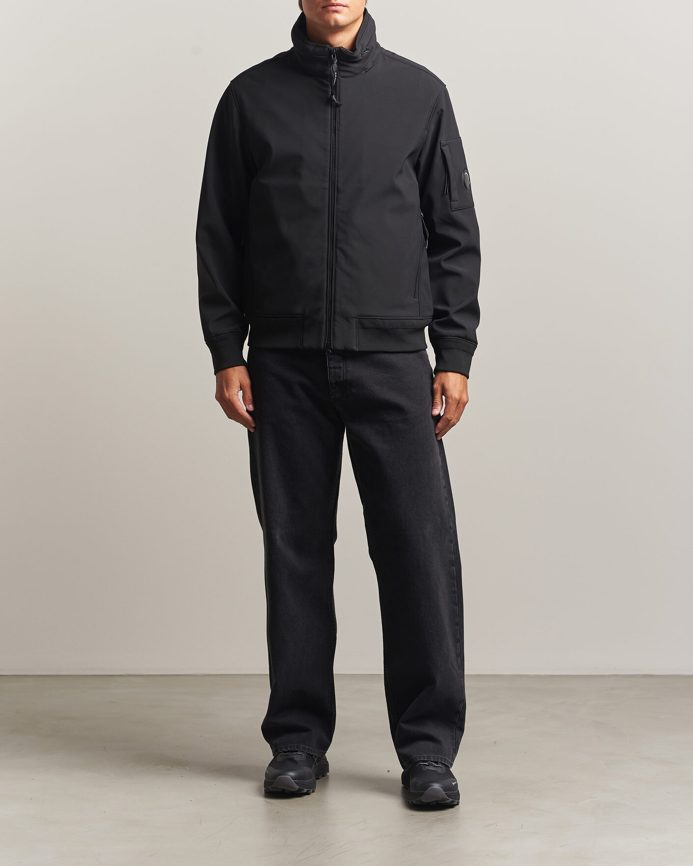 Herr | Jackor | C.P. Company | CP Shell Medium Bomber Jacket Black
