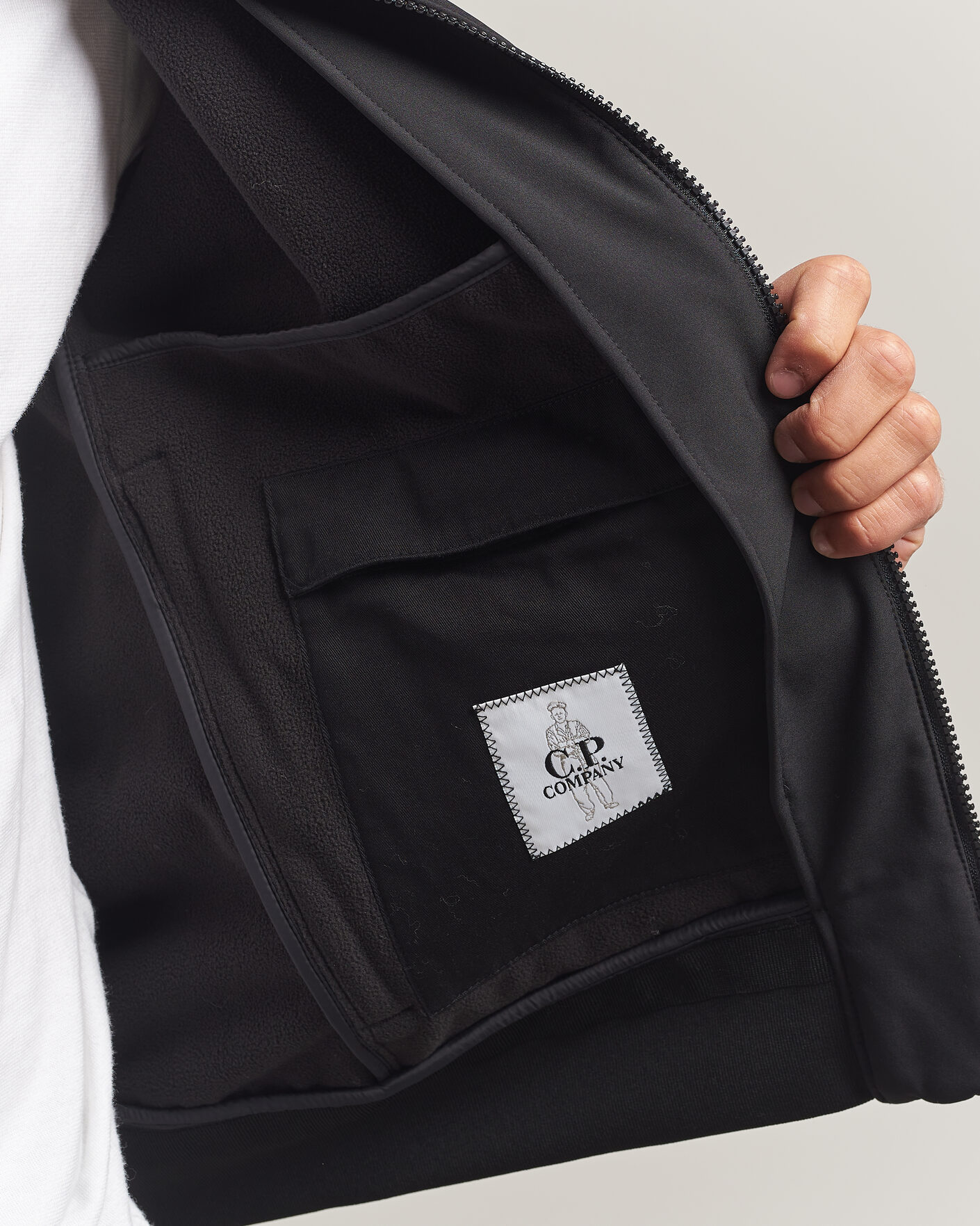 Herr | Jackor | C.P. Company | CP Shell Medium Bomber Jacket Black