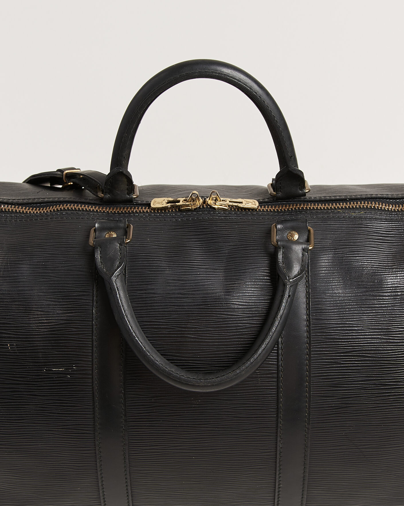 Herr | Pre-Owned & Vintage Bags | Louis Vuitton Pre-Owned | Keepall 50 Epi Leather Black