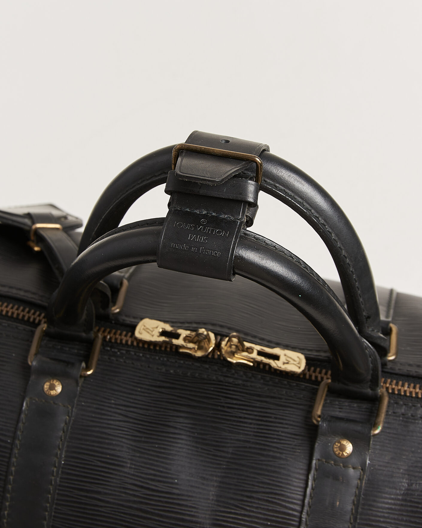 Herr | Pre-Owned & Vintage Bags | Louis Vuitton Pre-Owned | Keepall 50 Epi Leather Black