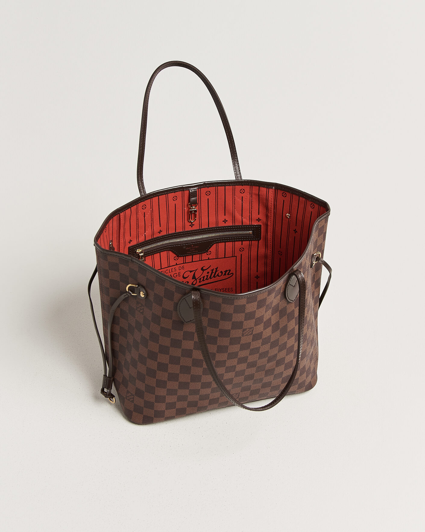 Herr | Pre-Owned & Vintage Bags | Louis Vuitton Pre-Owned | Neverfull MM Damier Ebene