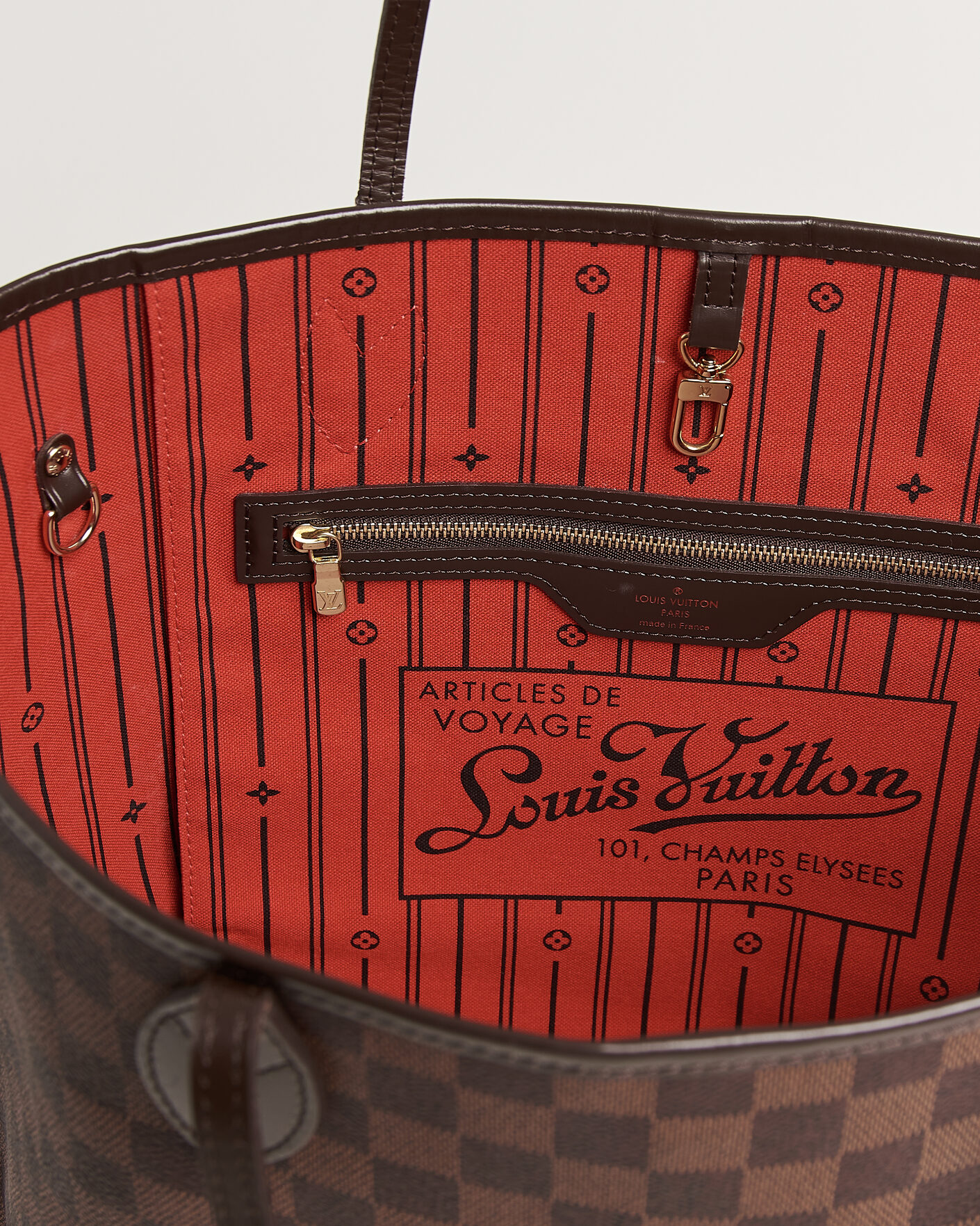 Herr | Pre-Owned & Vintage Bags | Louis Vuitton Pre-Owned | Neverfull MM Damier Ebene