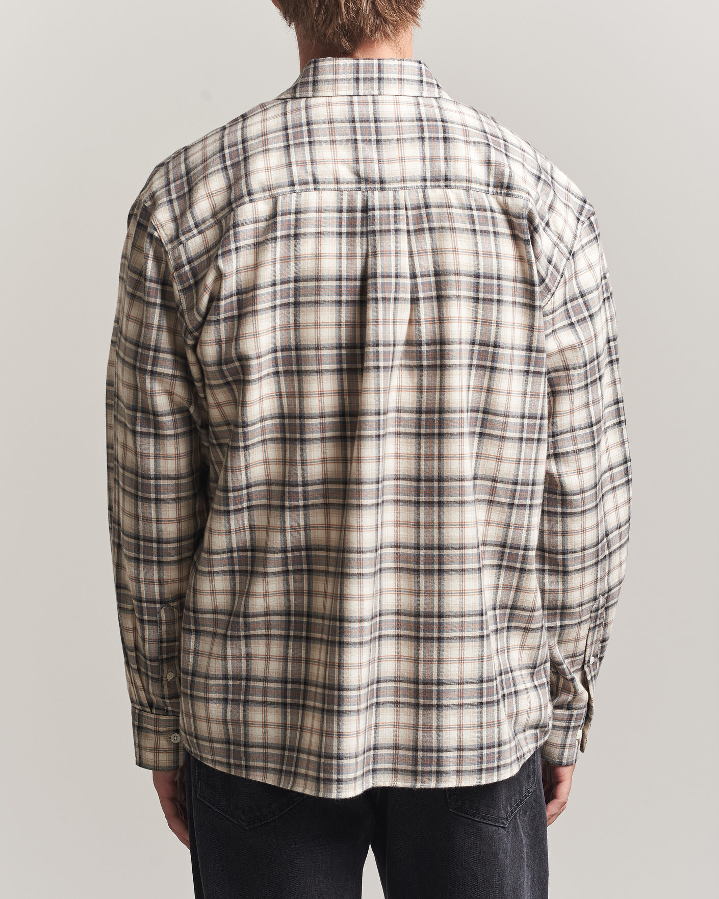 Herr | Skjortor | Jeanerica | Byron Checked Flannel Shirt Brown