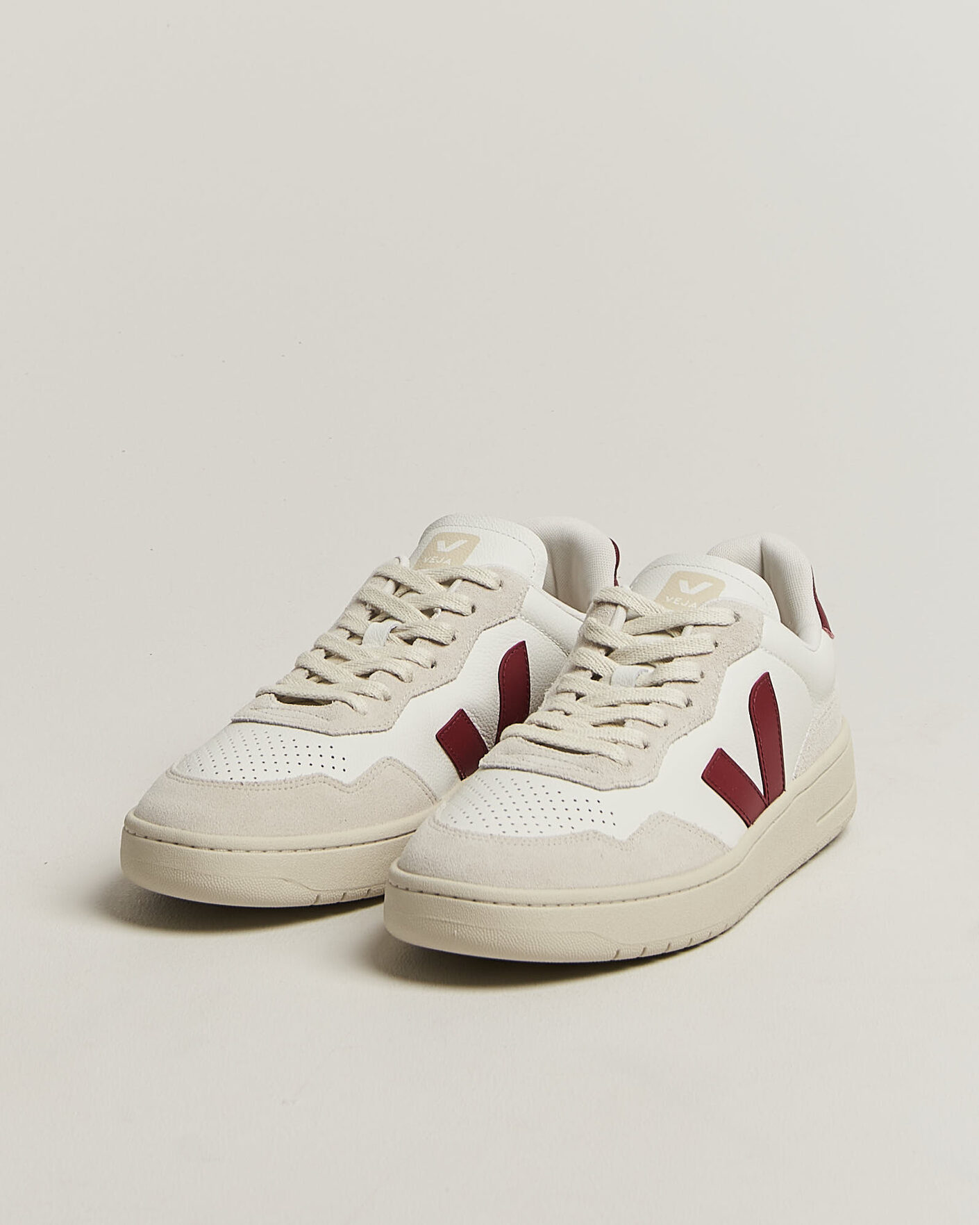 Herr | Sneakers | Veja | V-90 Sneaker White/Marsala Natural