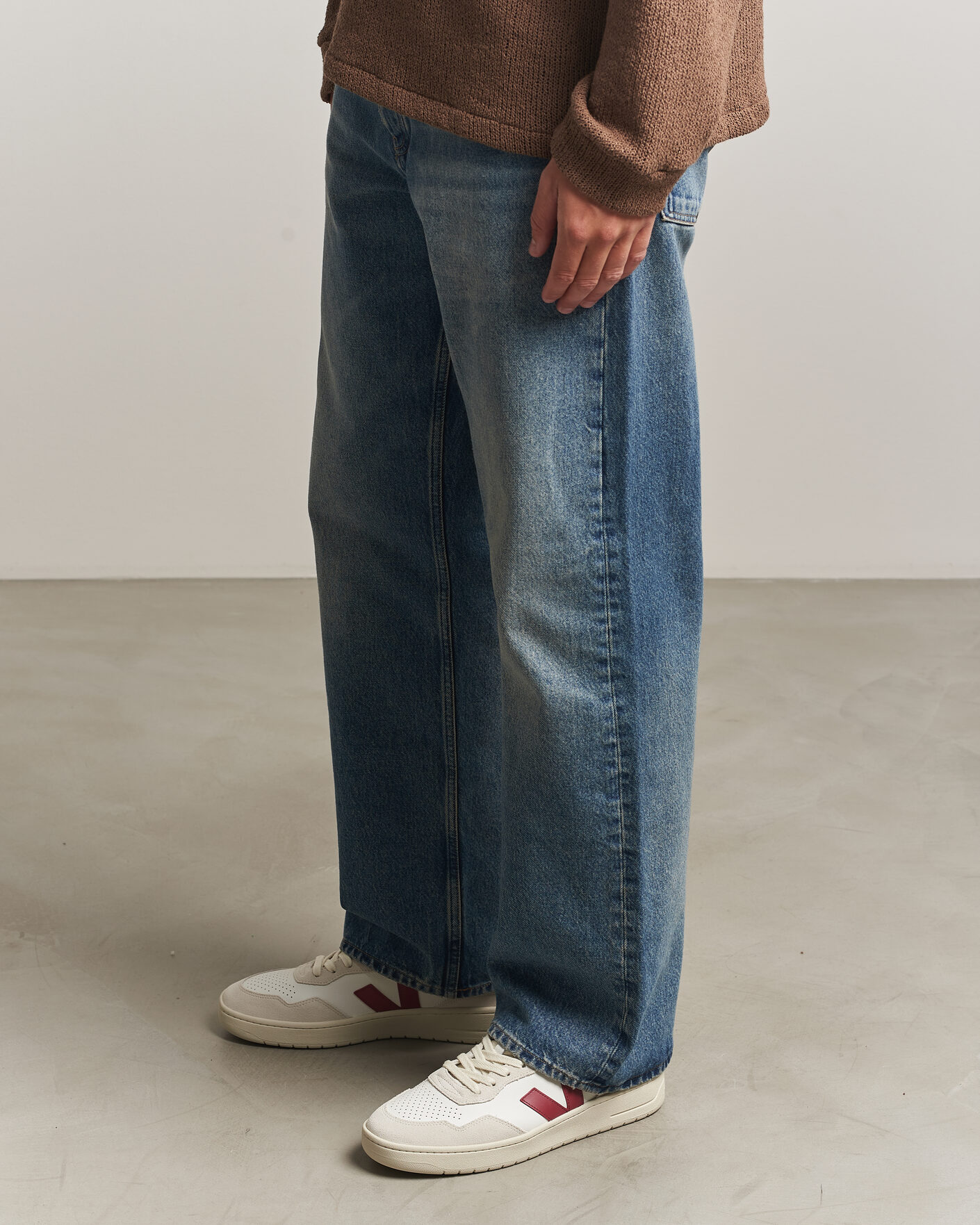 Herr | Sneakers | Veja | V-90 Sneaker White/Marsala Natural
