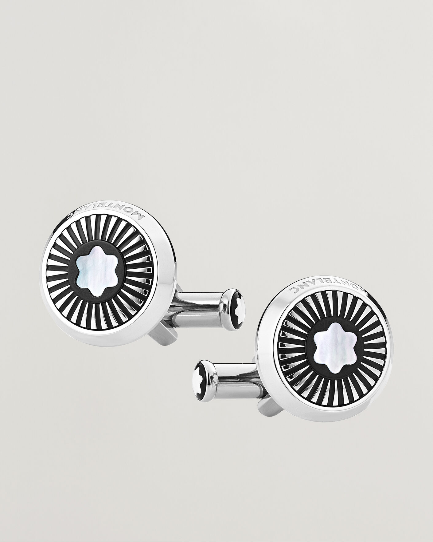 Herr | Senast inkommet | Montblanc | Ray Pattern Mother-of-Pearl Snowcap Cufflinks