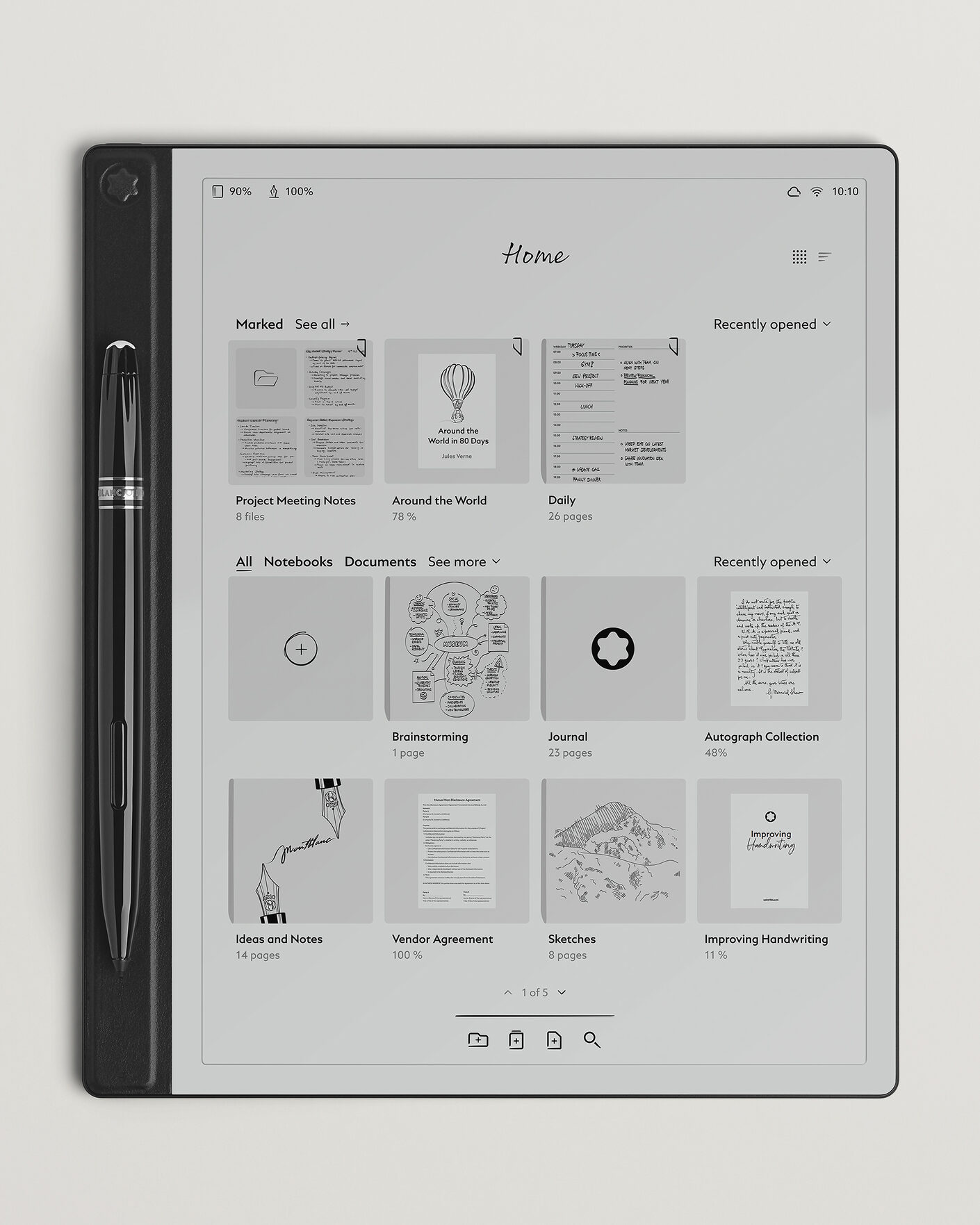 Herr | Anteckningsböcker | Montblanc | Digital Paper Mystery Black 
