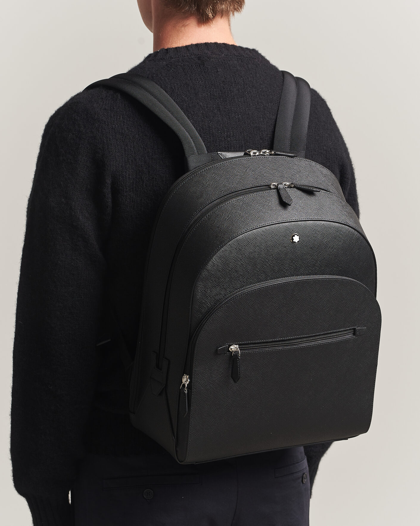 Herr | Väskor | Montblanc | Sartorial Large Backpack 3 Compartments Black