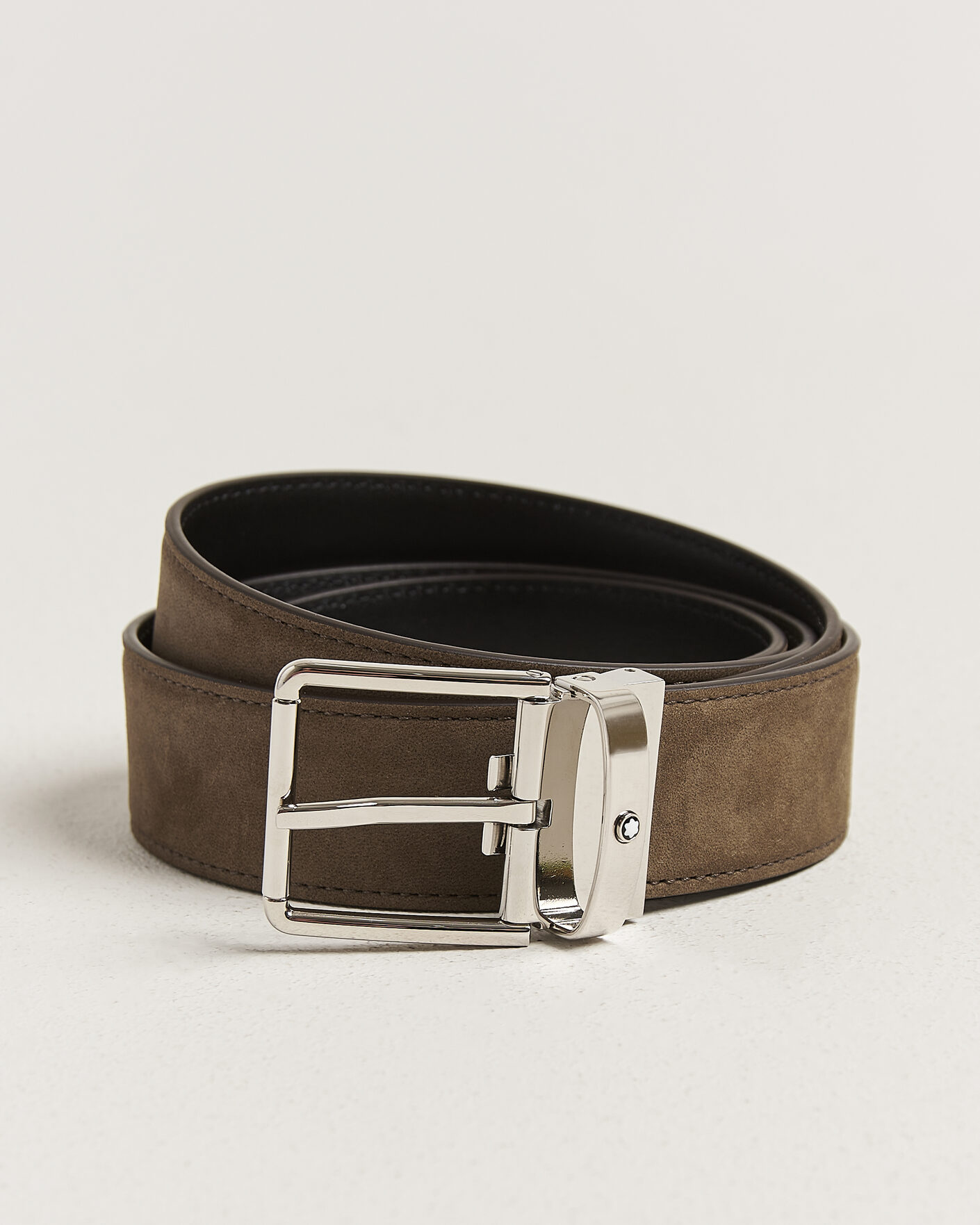 Herr | Bälten | Montblanc | 35mm Reversible Suede Belt Brown/Black