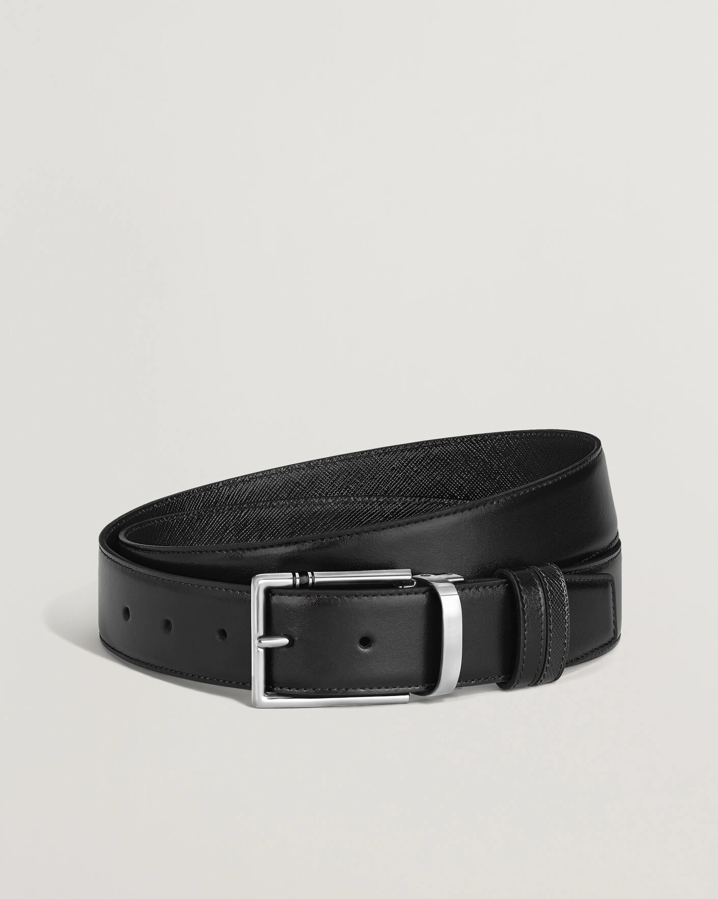 Herr | Bälten | Montblanc | 35mm Reversible Calf/Sartorial Belt Black