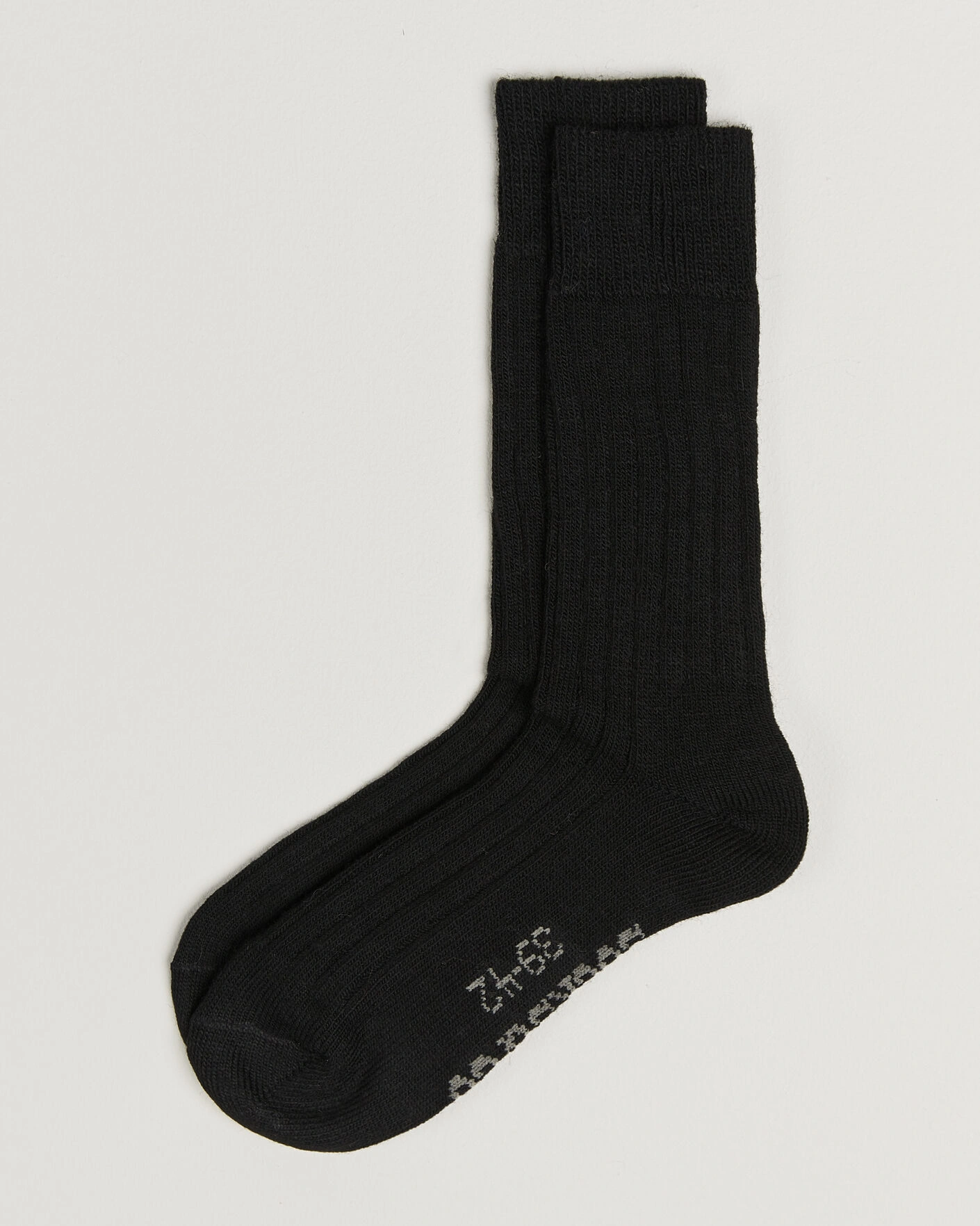 Herr | Underkläder | Alpacasocks & Co | 2-Pack Ribbed Alpacka Wool Socks Black