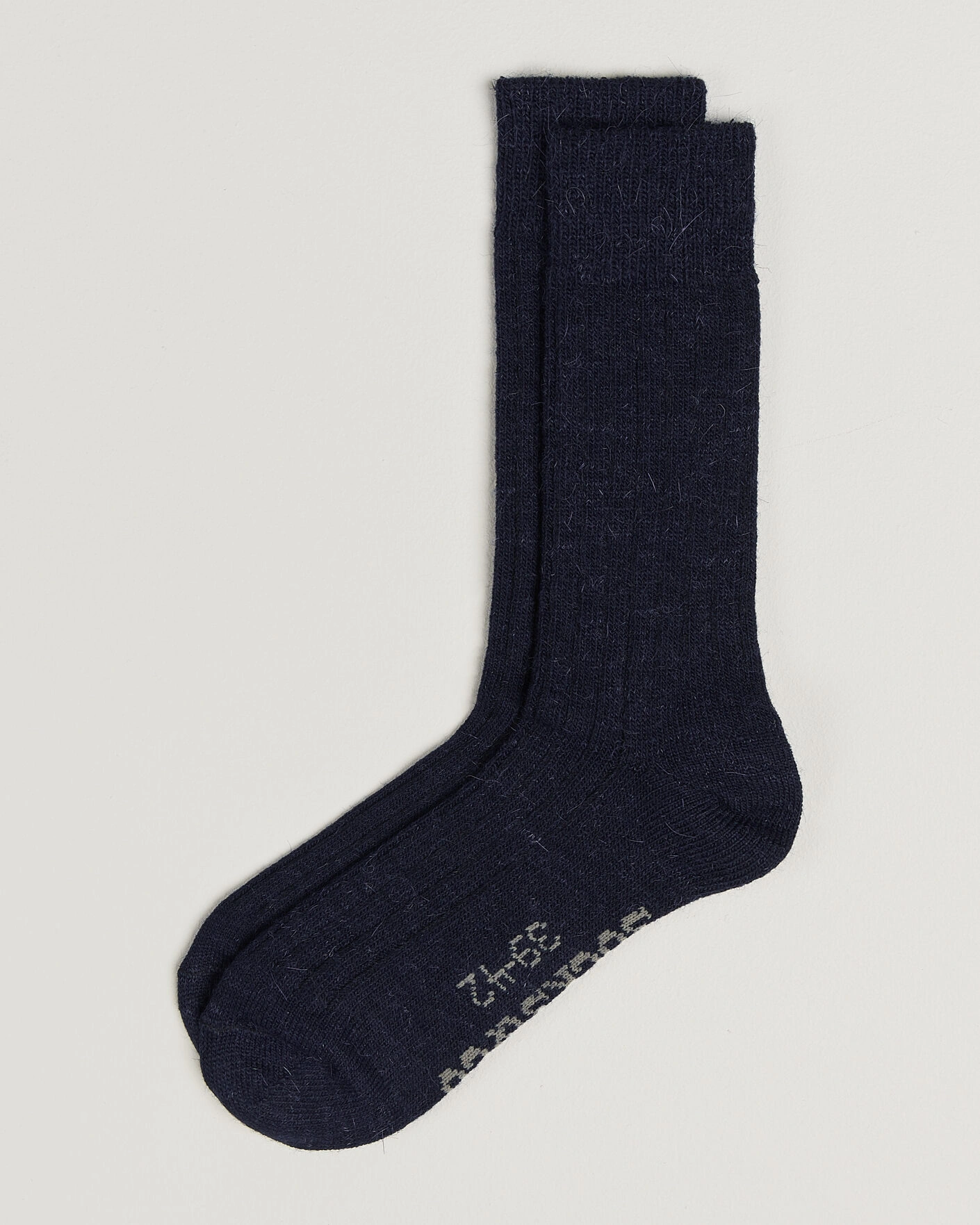 Herr | Underkläder | Alpacasocks & Co | 2-Pack Ribbed Alpacka Wool Socks Navy