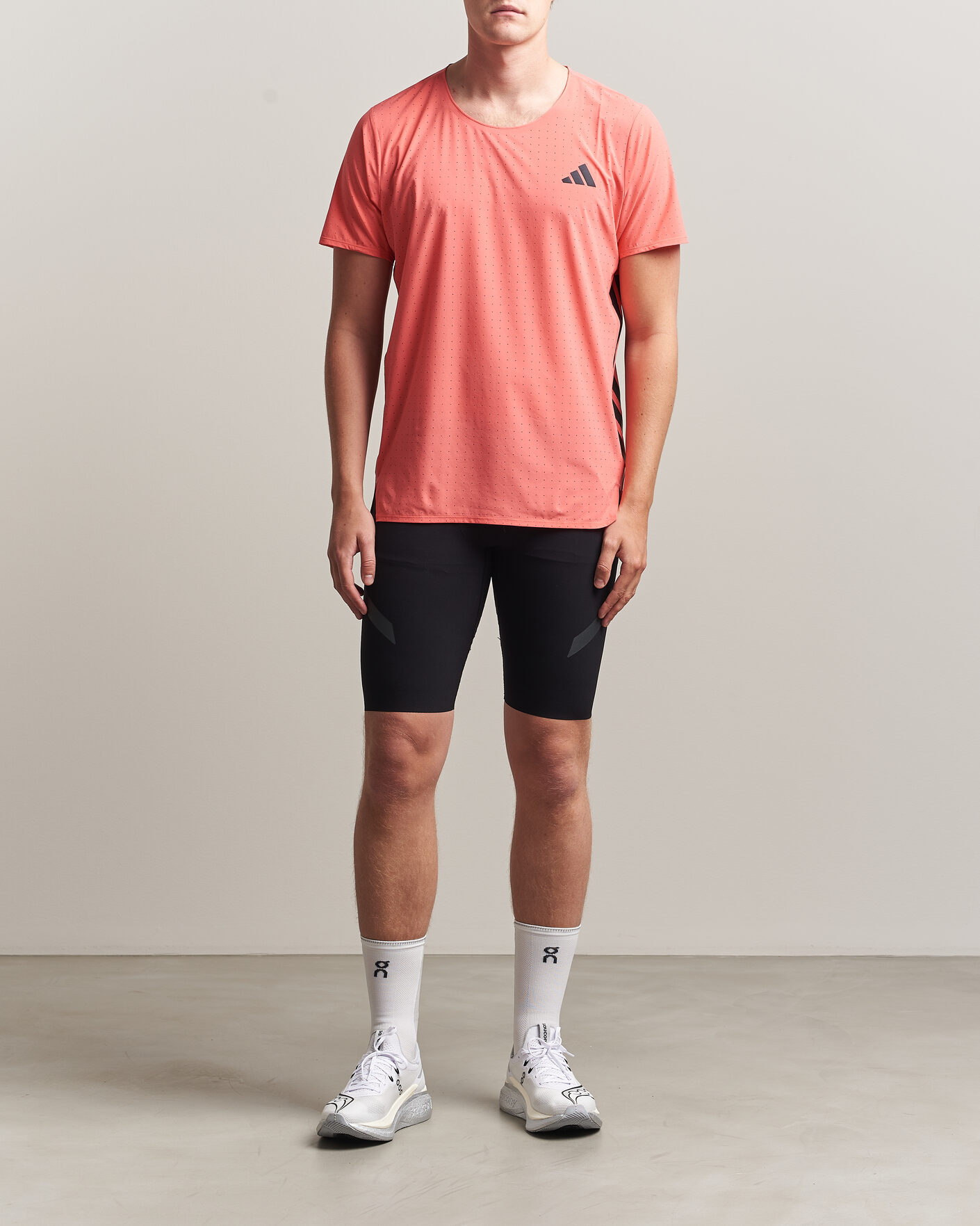 Herr | T-Shirts | adidas Performance | Adizero Running T-Shirt Red