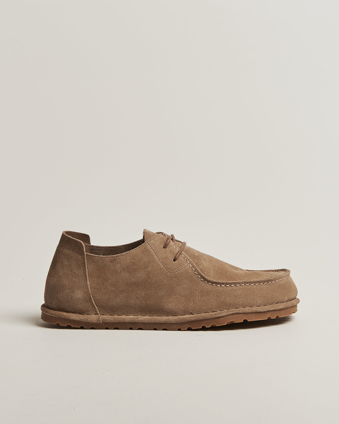 Herr | Senast inkommet | BIRKENSTOCK | Utti Lace Loafer Gray Taupe Suede