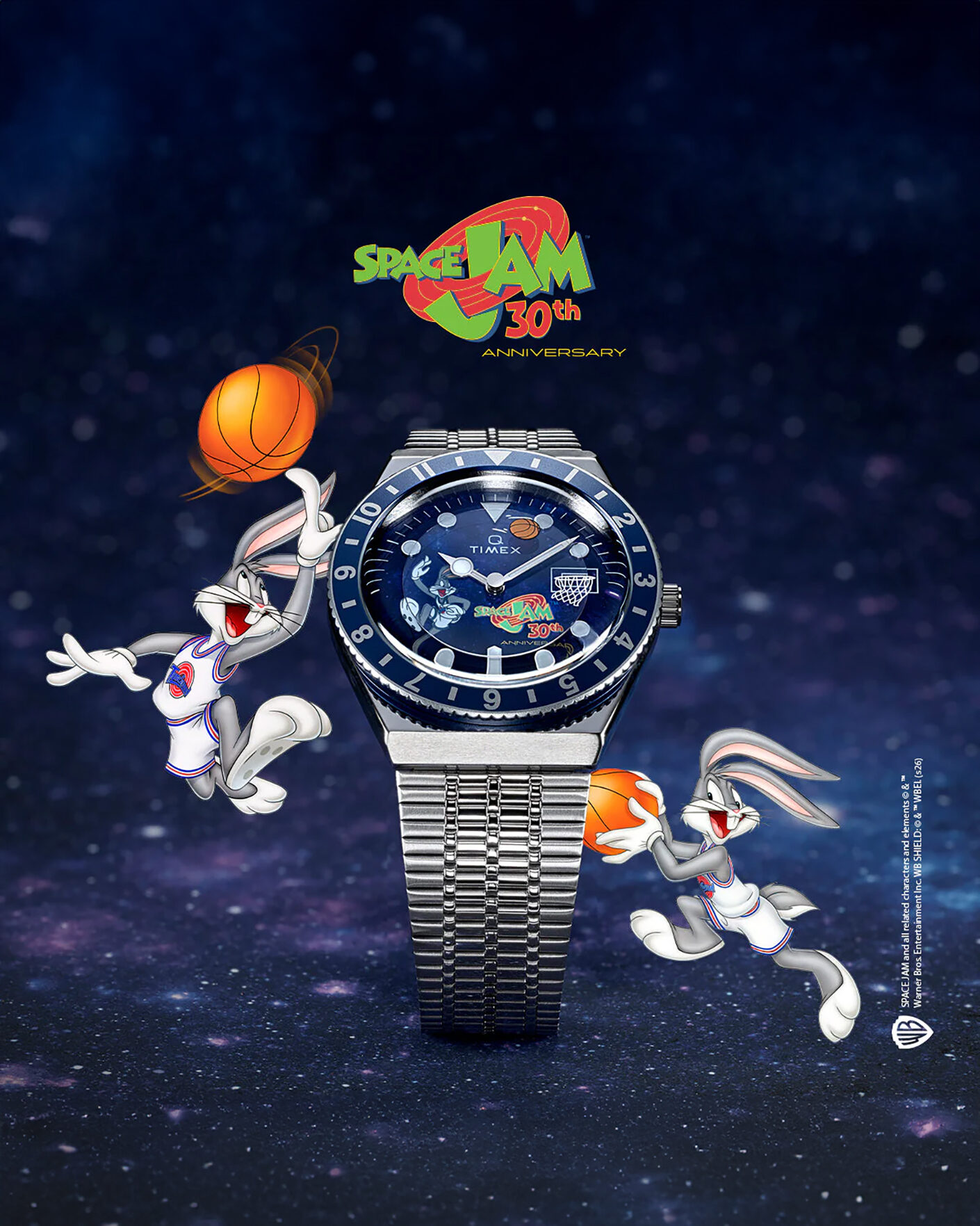 Herr | Timex Space Jam 30th Anniversary x Timex Limited 38mm Blue | Timex | Space Jam 30th Anniversary x Limited 38mm Blue