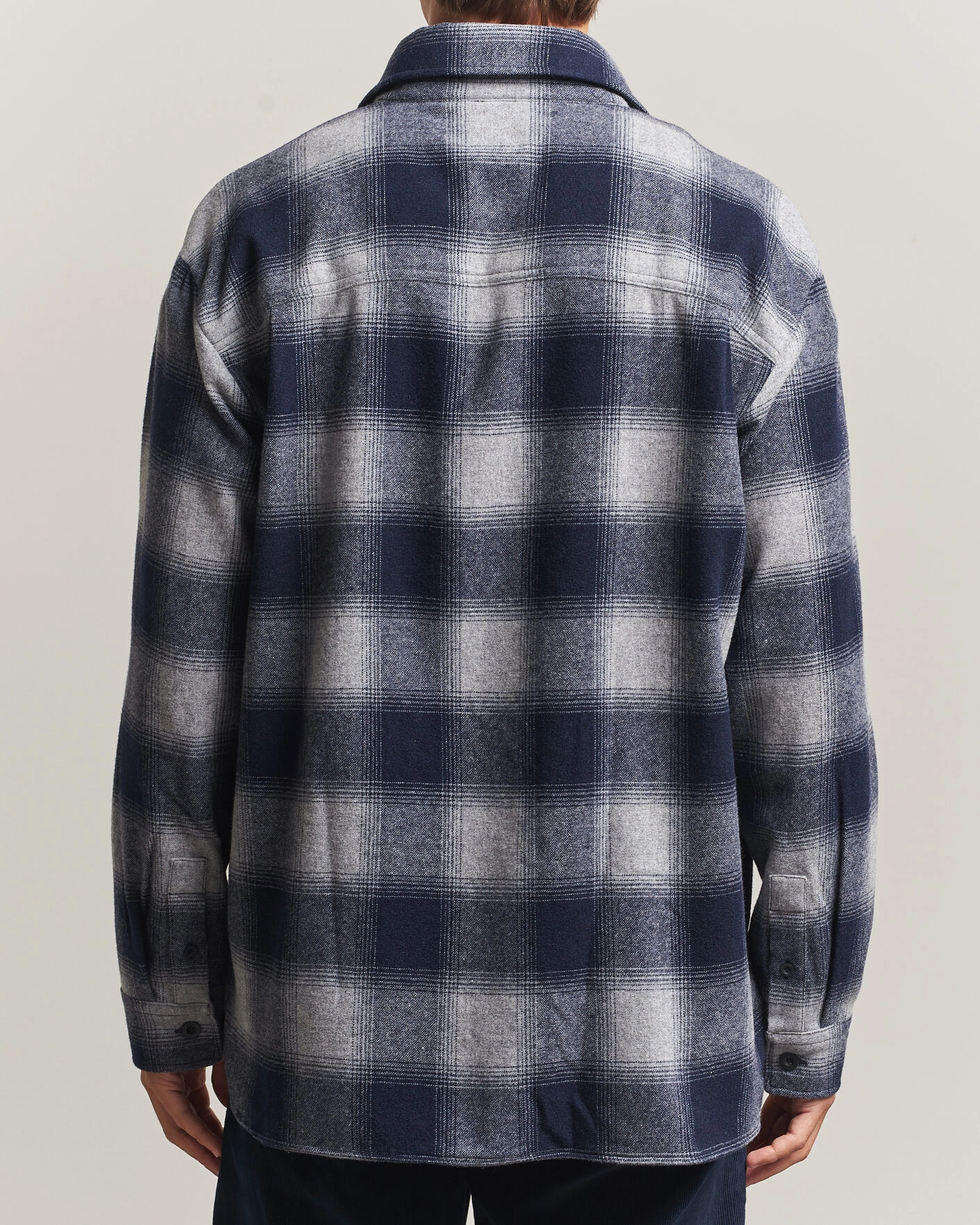 Herr | Skjortor | A.P.C. | Malaury Checked Overshirt Light Grey