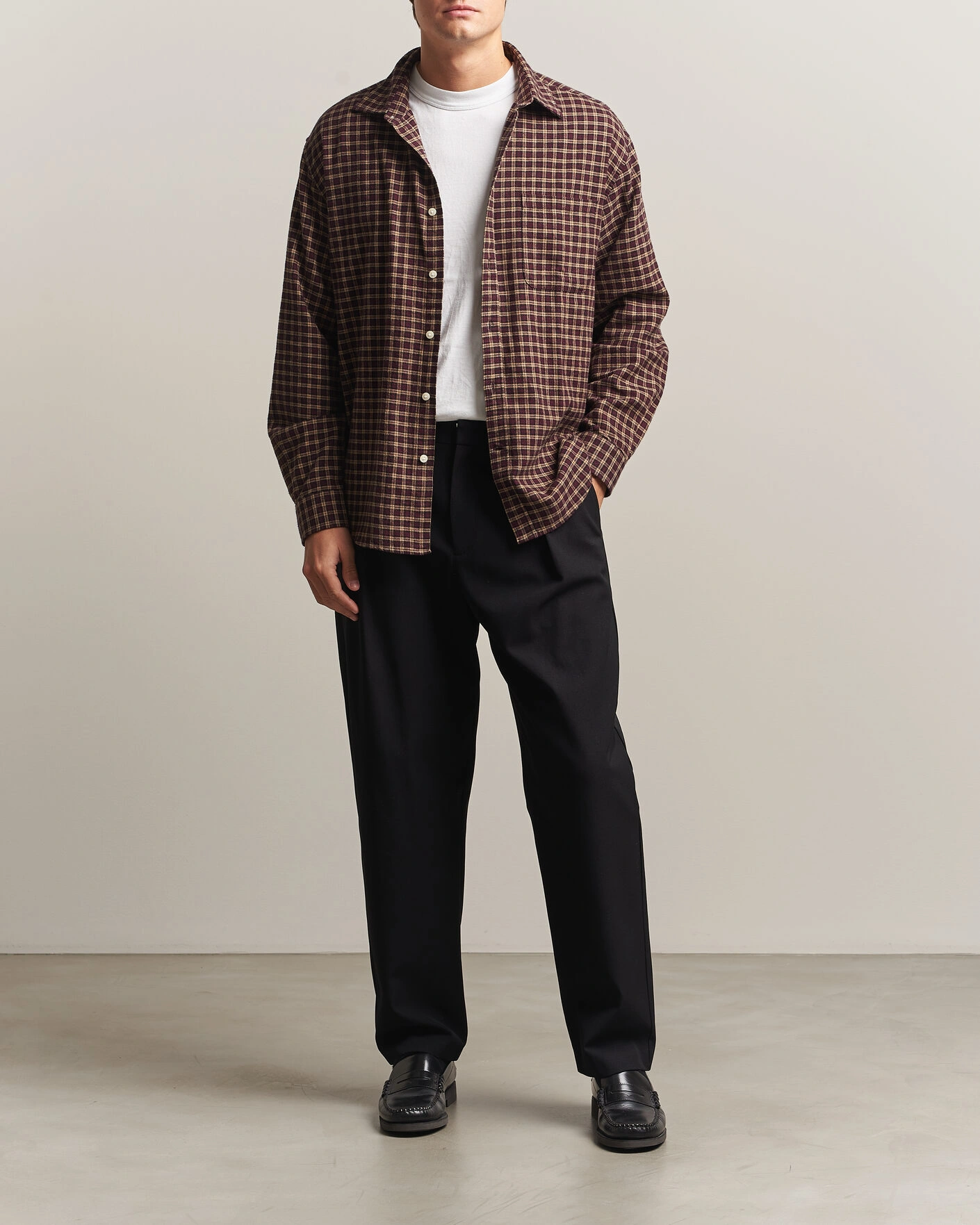 Herr | Byxor | A.P.C. | Renato Pleated Trousers Black
