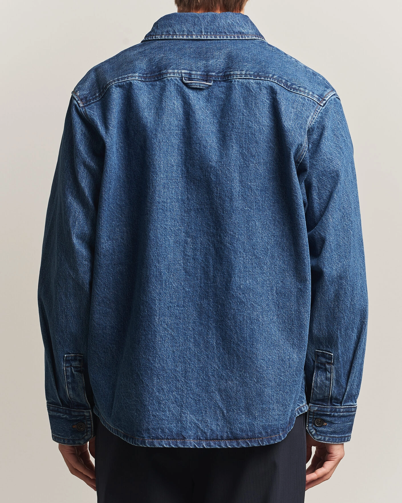 Herr | Skjortor | A.P.C. | Basile Denim Overshirt Washed Indigo