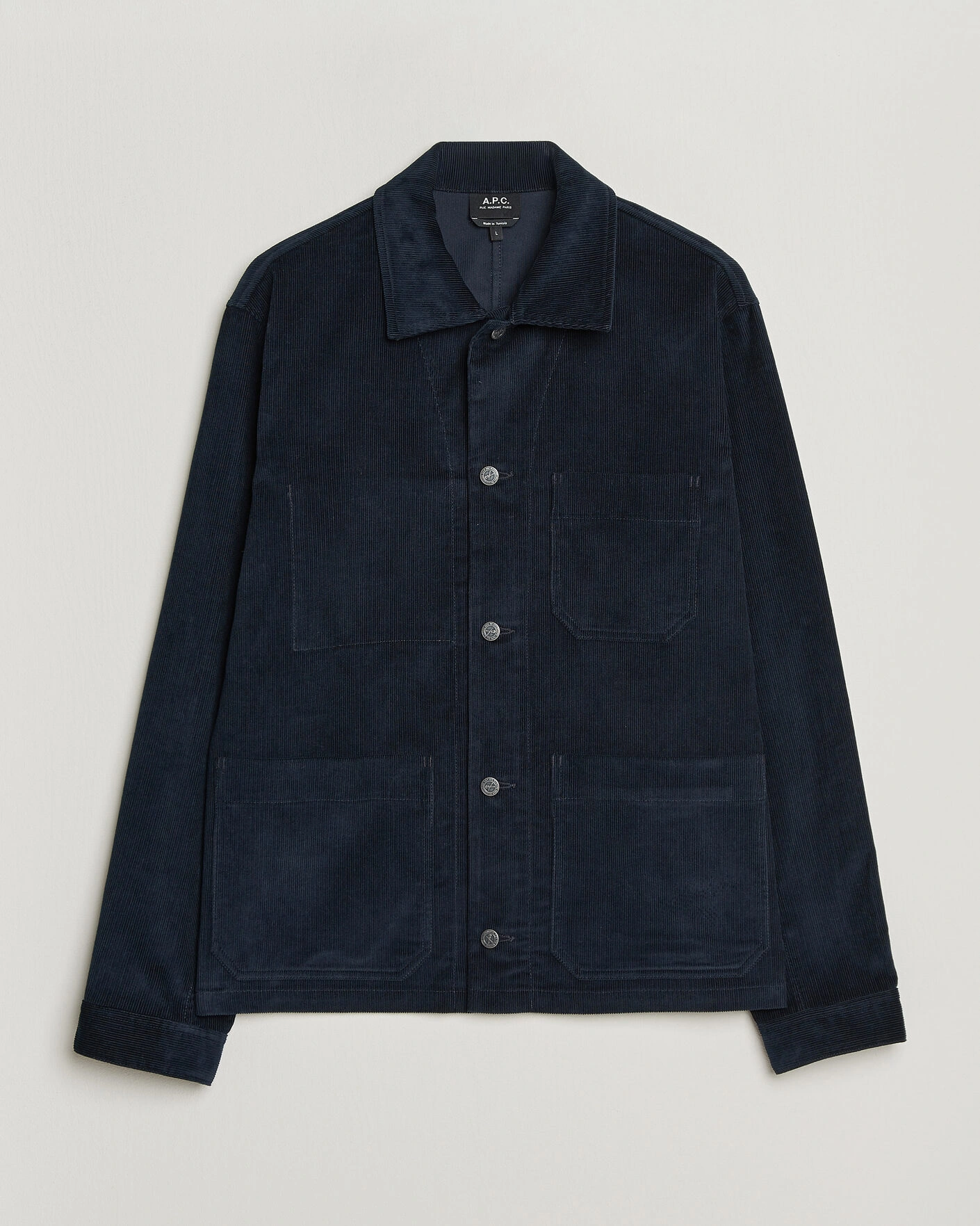 Herr | Skjortor | A.P.C. | New Rodney Corduroy Overshirt Dark Navy