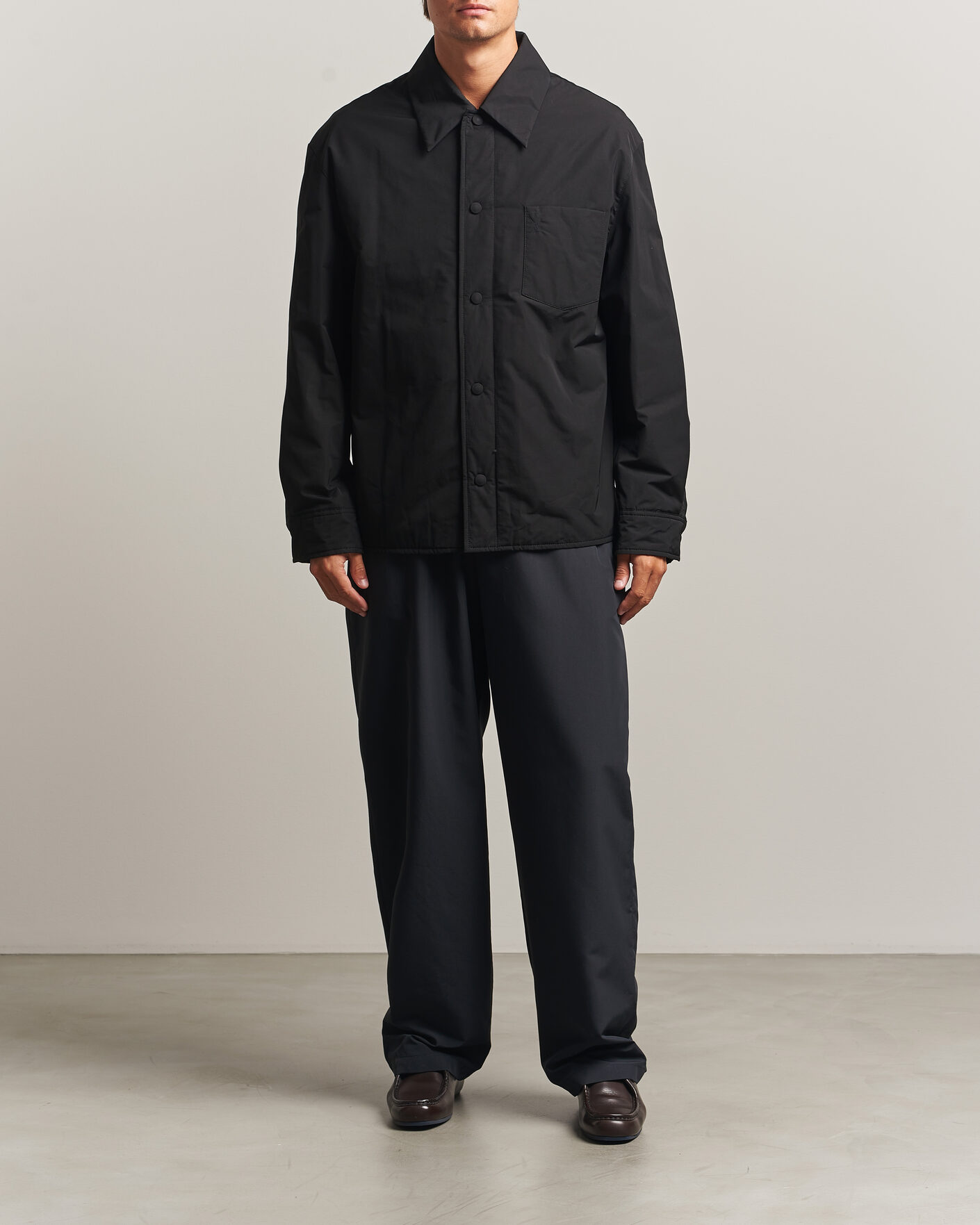 Herr | Jackor | AMI | Padded Shirt Jacket Black