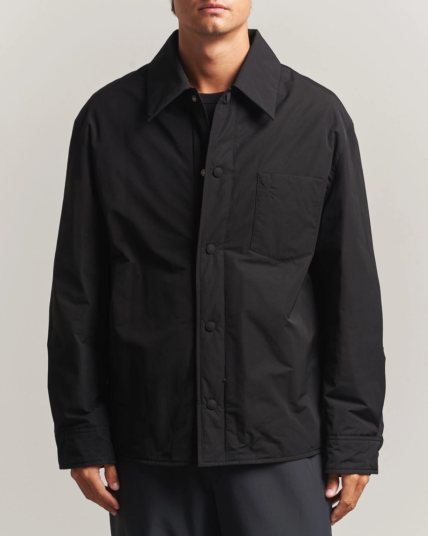 Herr | Jackor | AMI | Padded Shirt Jacket Black