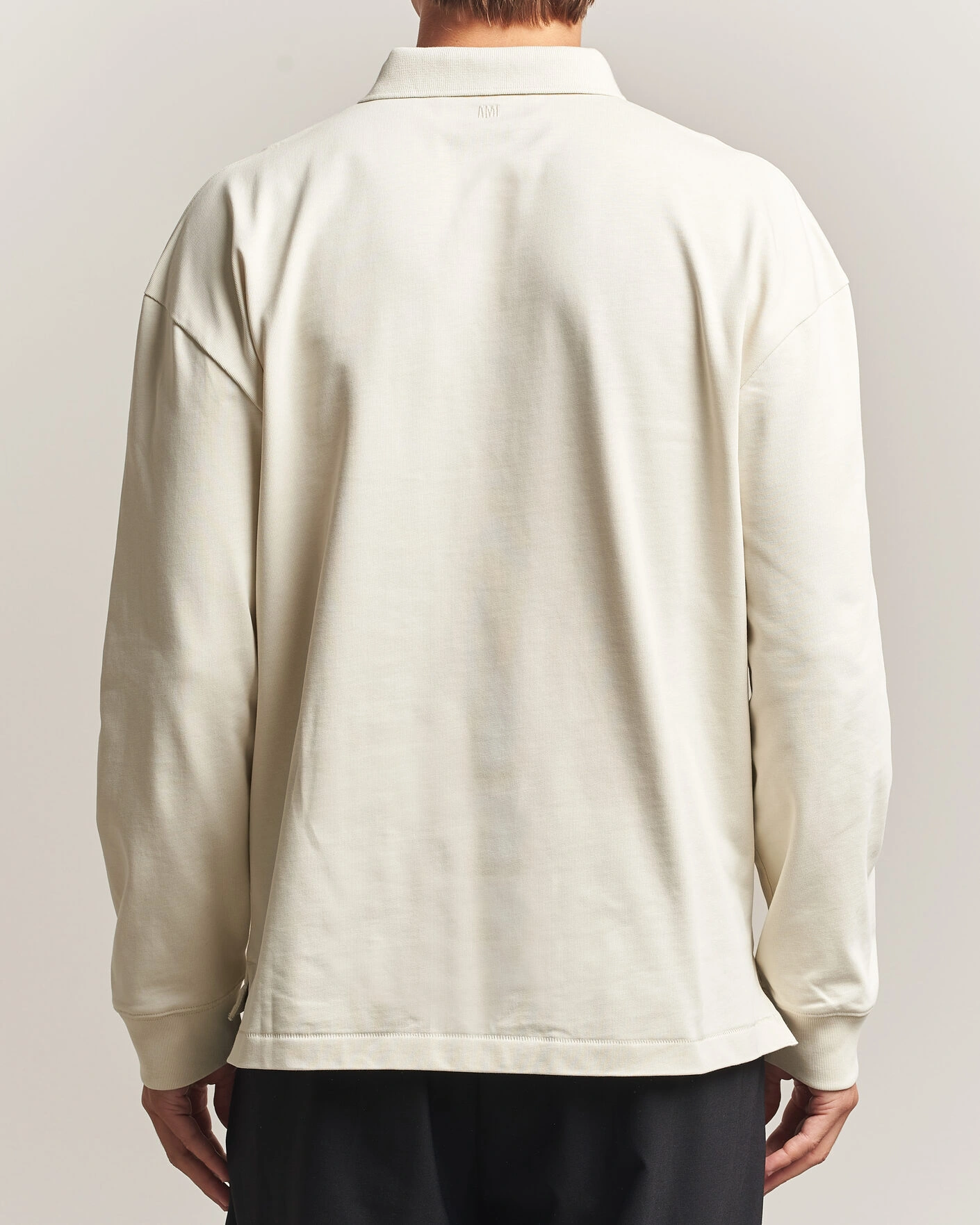 Herr | Tröjor | AMI | Heritage Logo Rugger Ivory