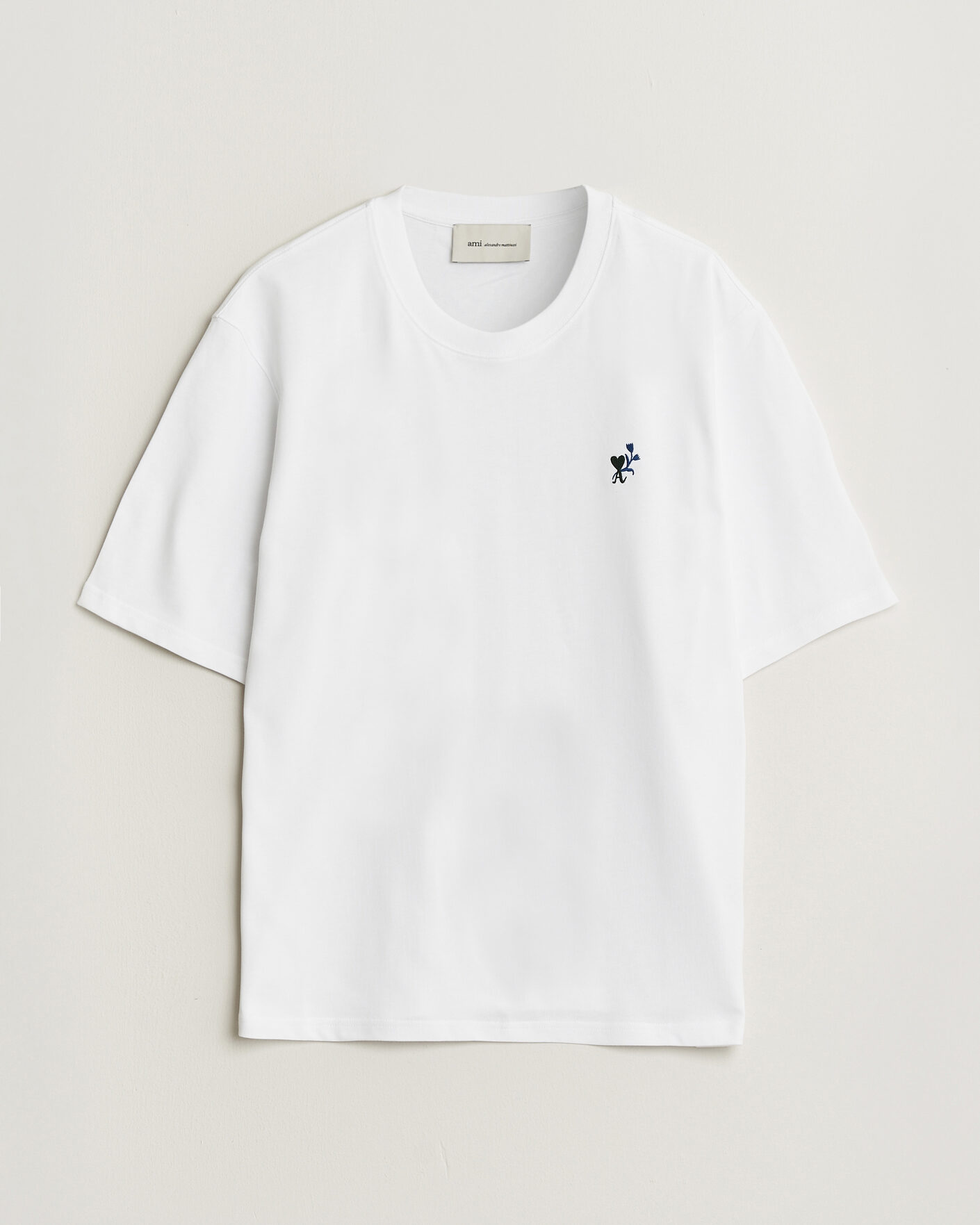 Herr | T-Shirts | AMI | Tulip Logo T-Shirt White