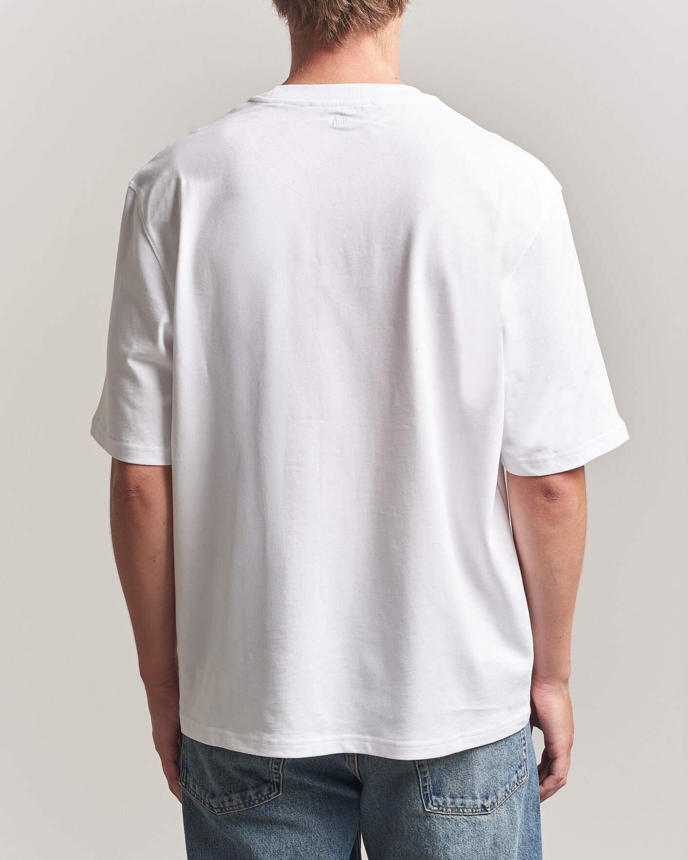 Herr | T-Shirts | AMI | Tulip Logo T-Shirt White