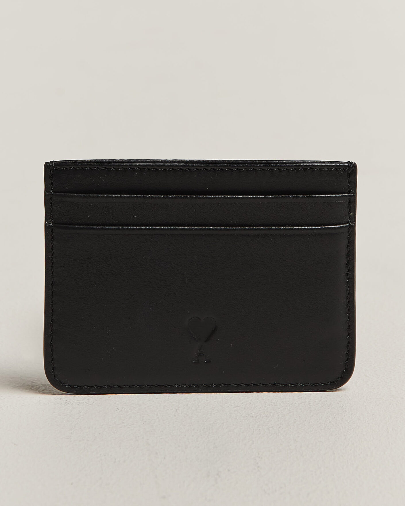 Herr | Plånböcker | AMI | Tonal Heart Logo Card Holder Black