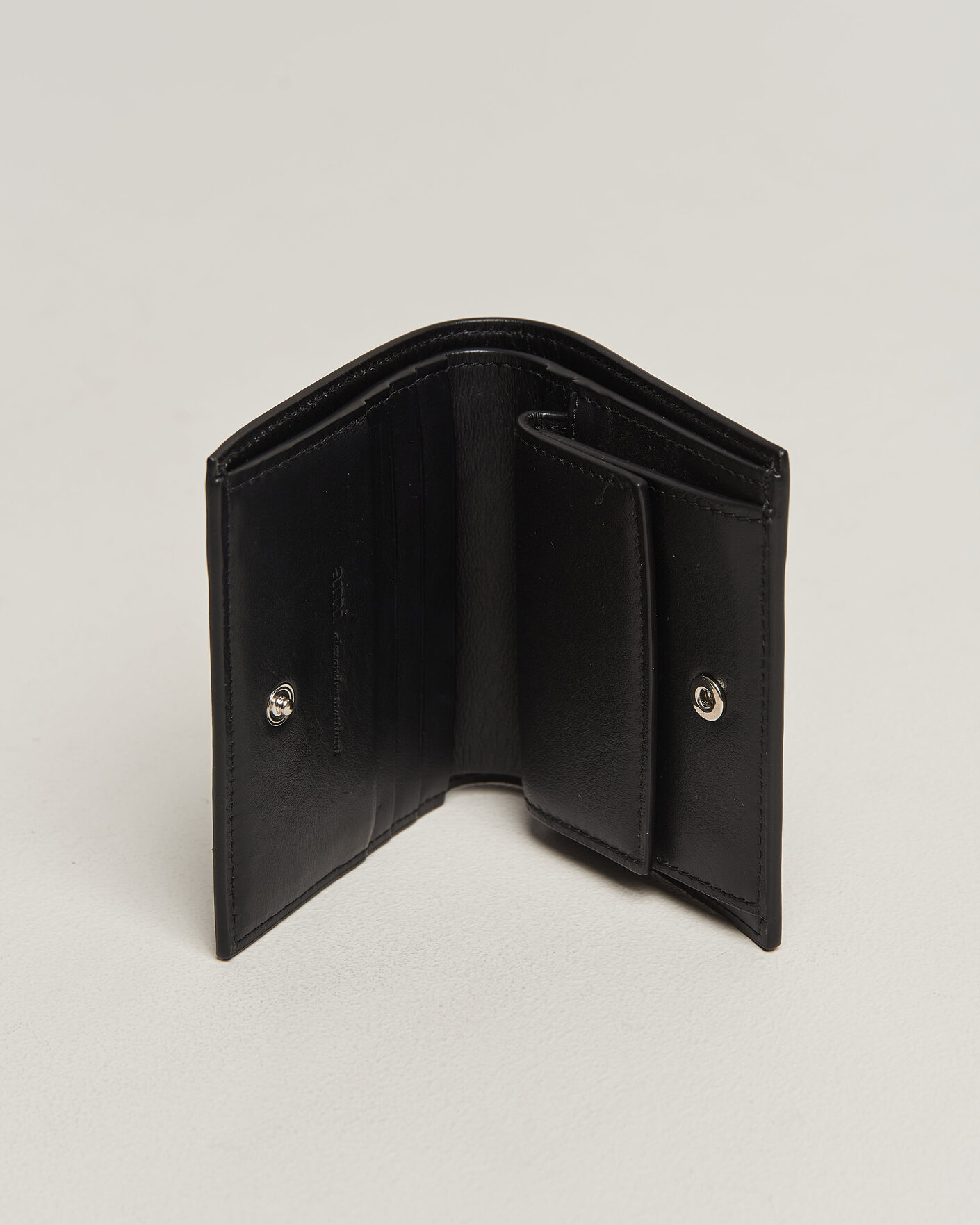 Herr | Plånböcker | AMI | Tonal Heart Logo Wallet Black