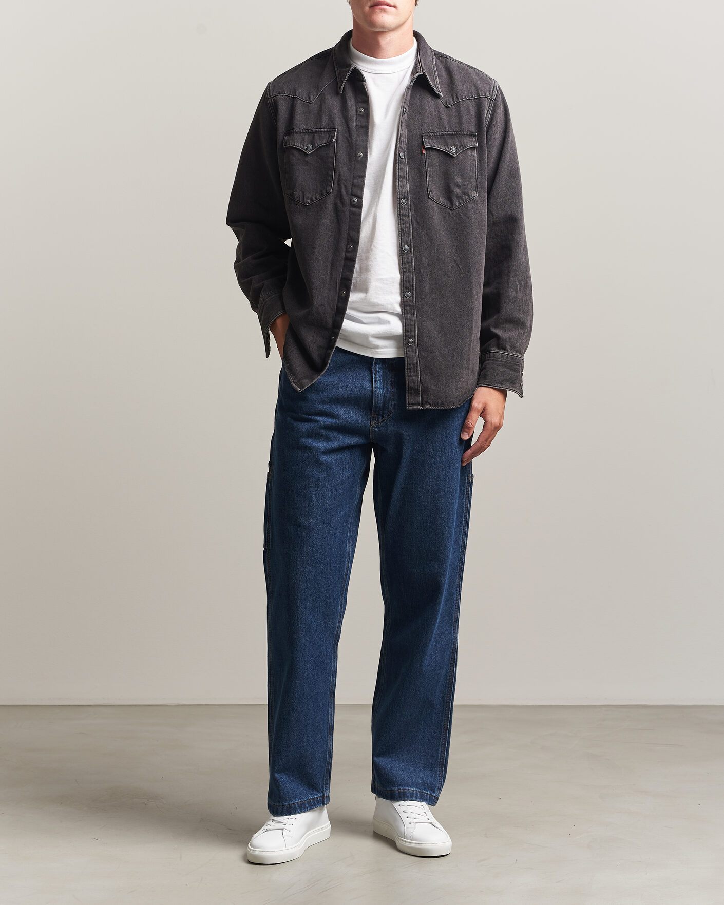 Herr | Skjortor | Levi's | Barstow Western Standard Shirt Thermodapt Black